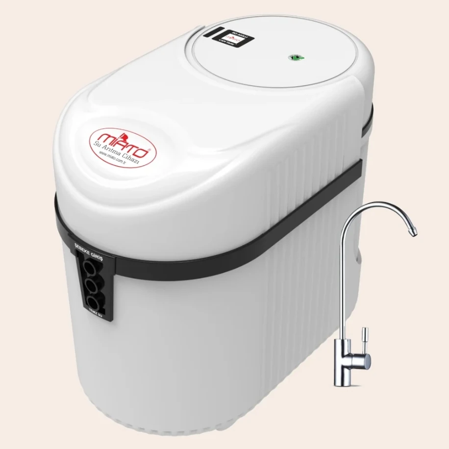 Bluewater Lüks Musluklu Cam Tanklı Su Arıtma Cihazı Pompalı