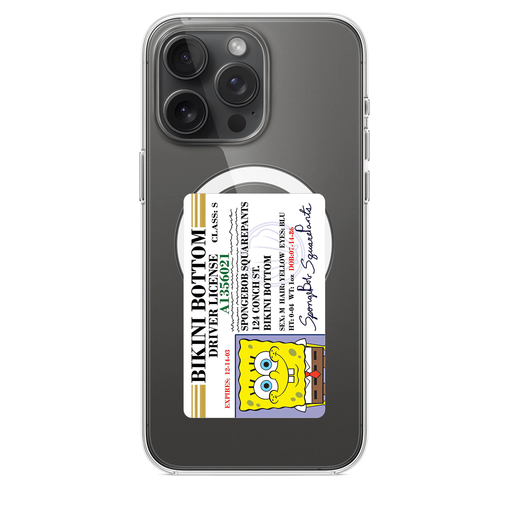 SpongeBob Driver's License MagSafe Telefon Kılıfı