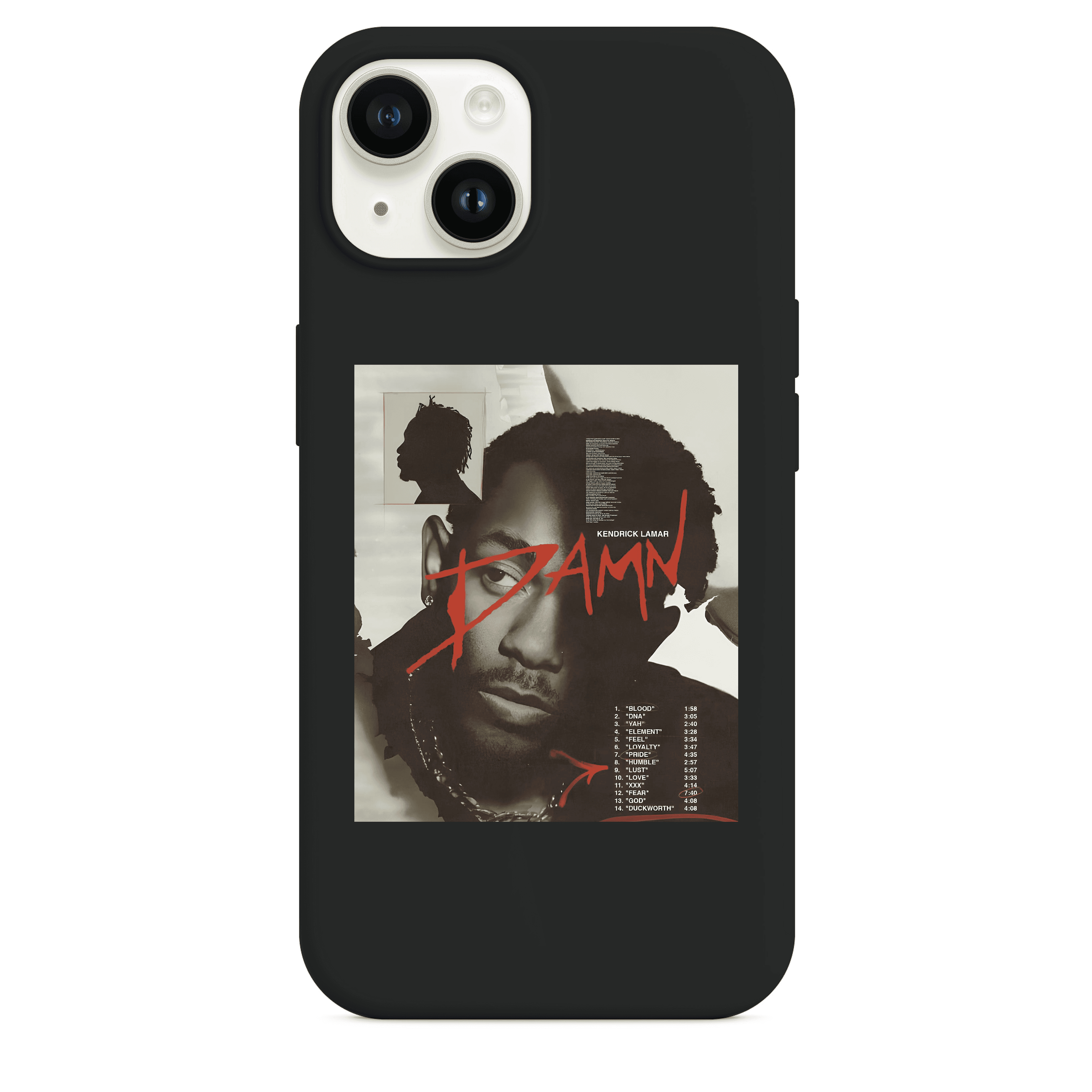 Kendrick Lamar Damn Poster Telefon Kılıfı