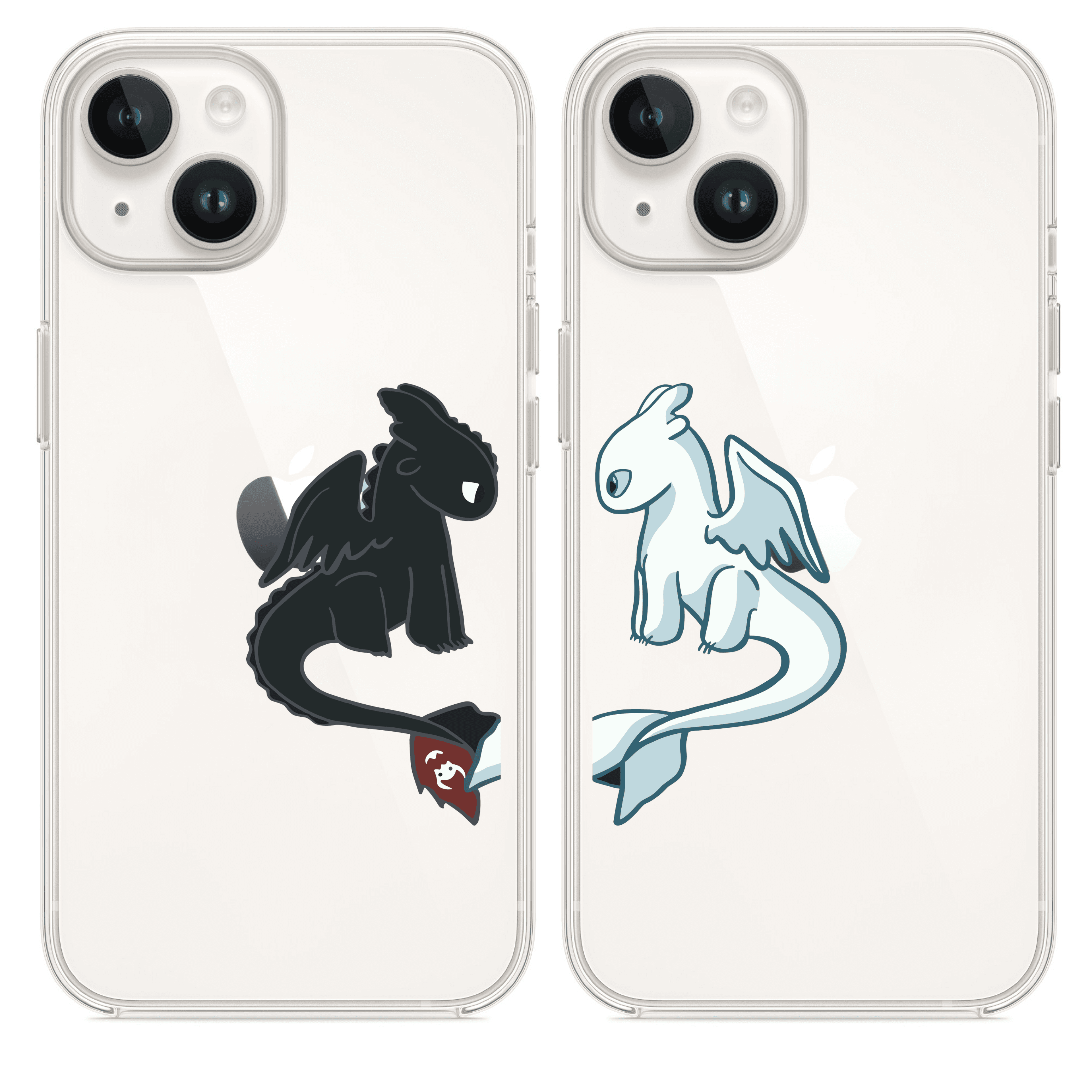 Toothles and Light Fury Couple Telefon Kılıfı
