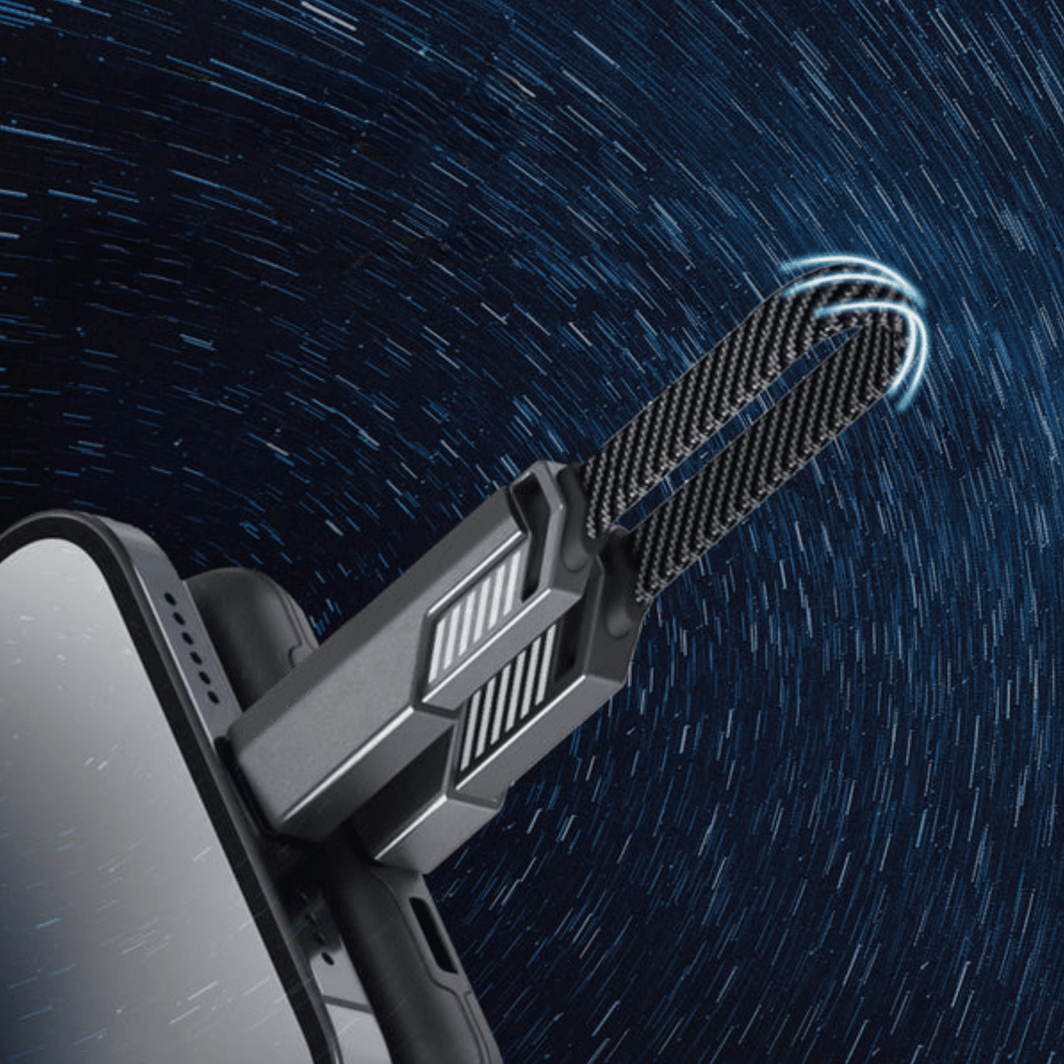 4 in 1 60W İp Örgü USB To Micro + Lightning + Type-C Şarj ve Data Kablosu