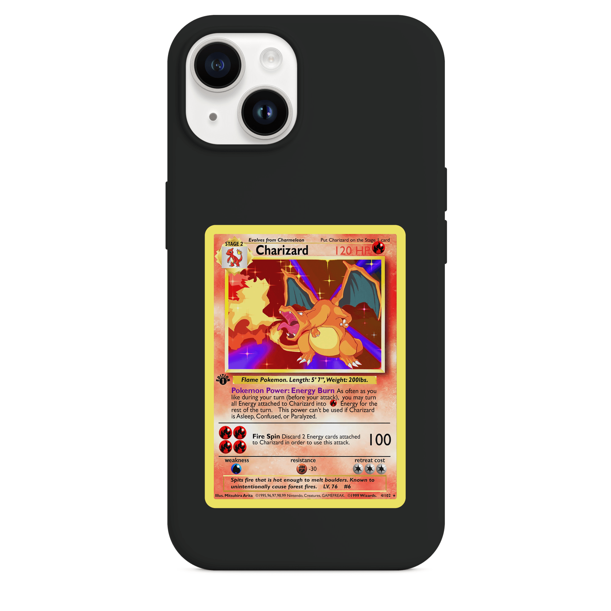 Pokémon 1st Edition Charizard Telefon Kılıfı