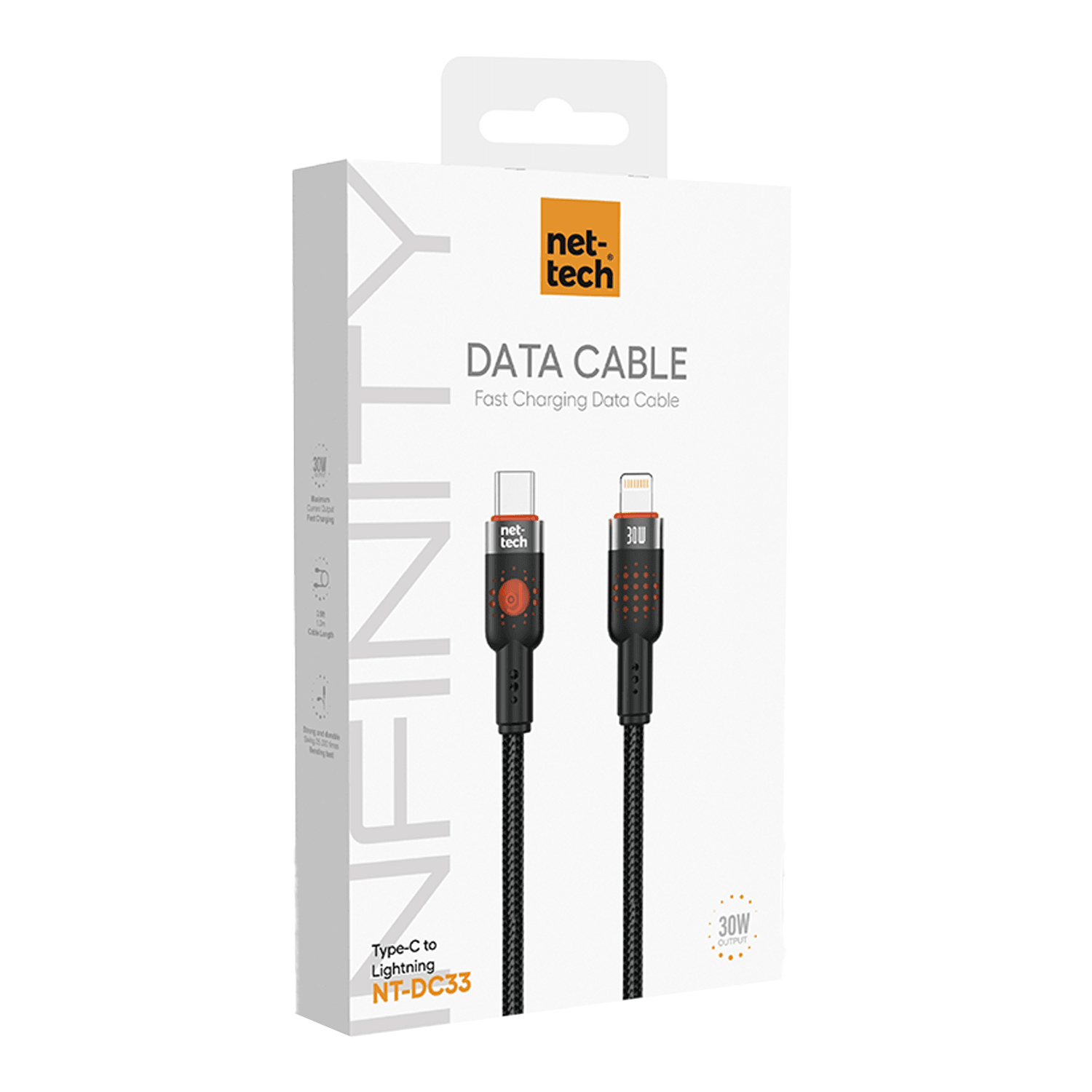 30W Plastik 100 Cm Type-C To Lightning Şarj ve Data Kablosu
