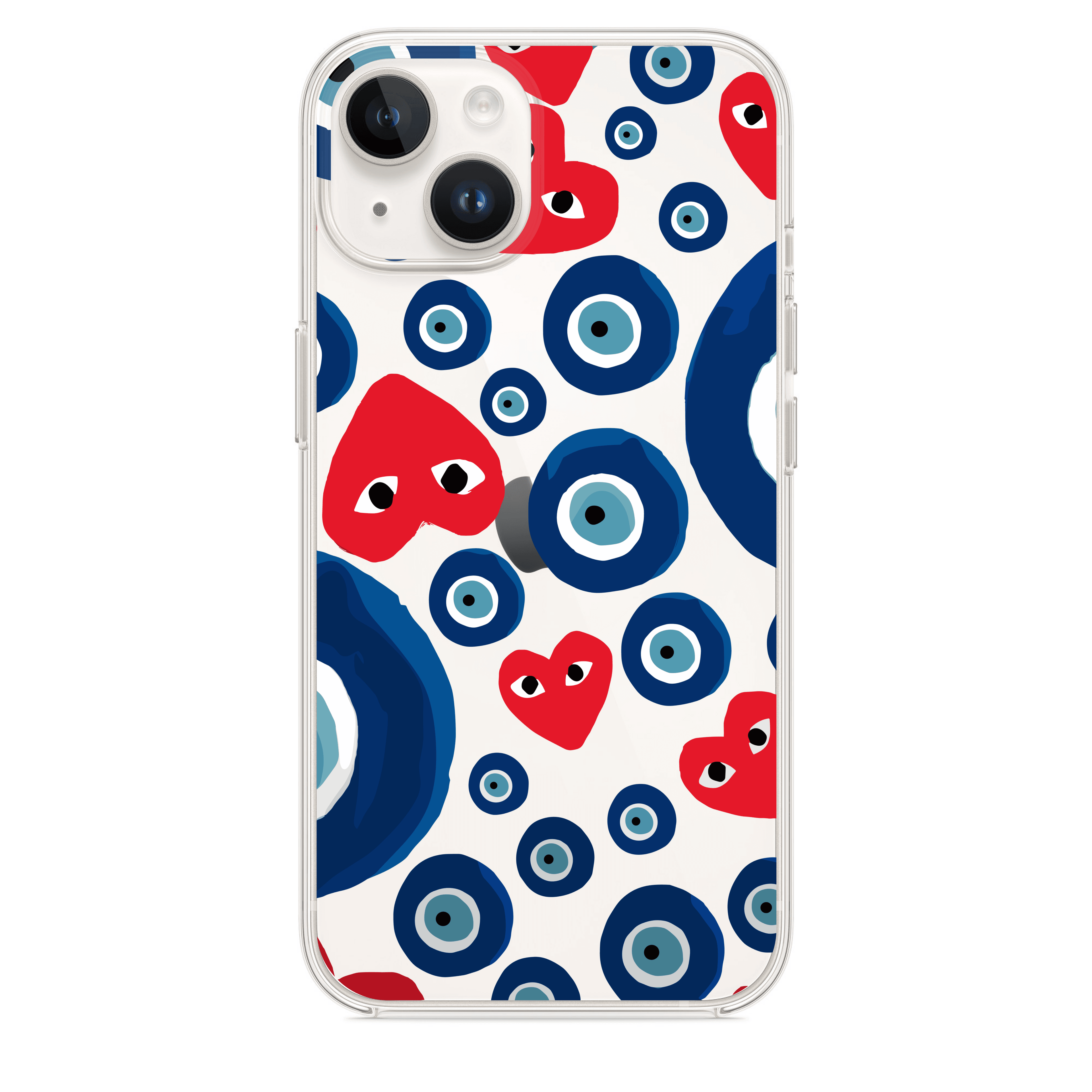 Comme des Garçons ve Evil Eyes Telefon Kılıfı