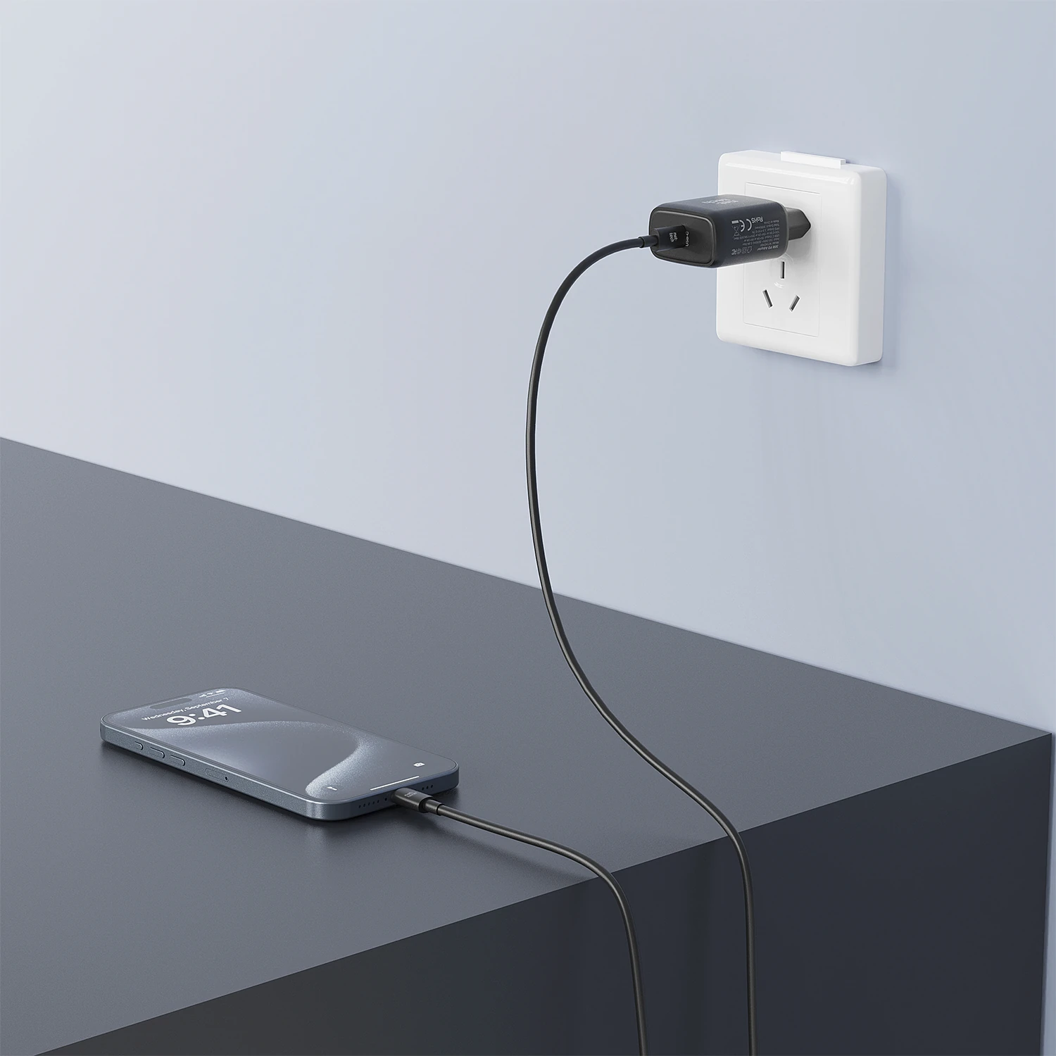 25W Type-C+Lightning Kablo + Şarj Aleti