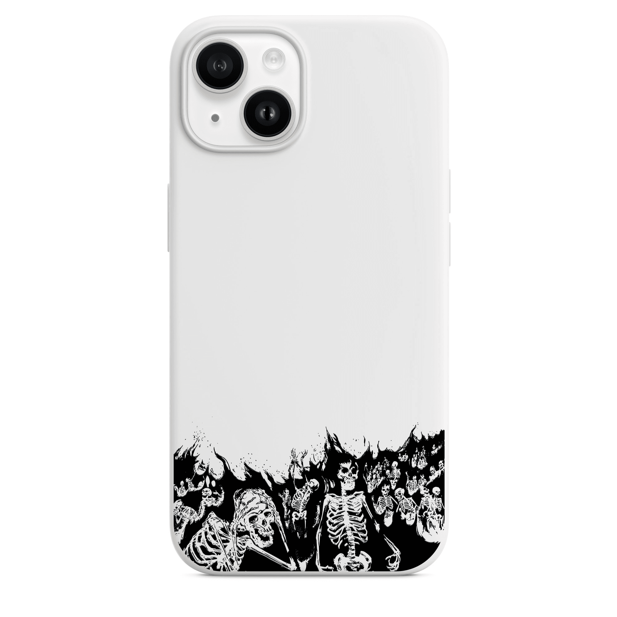 Black Flame Skeleton Telefon Kılıfı