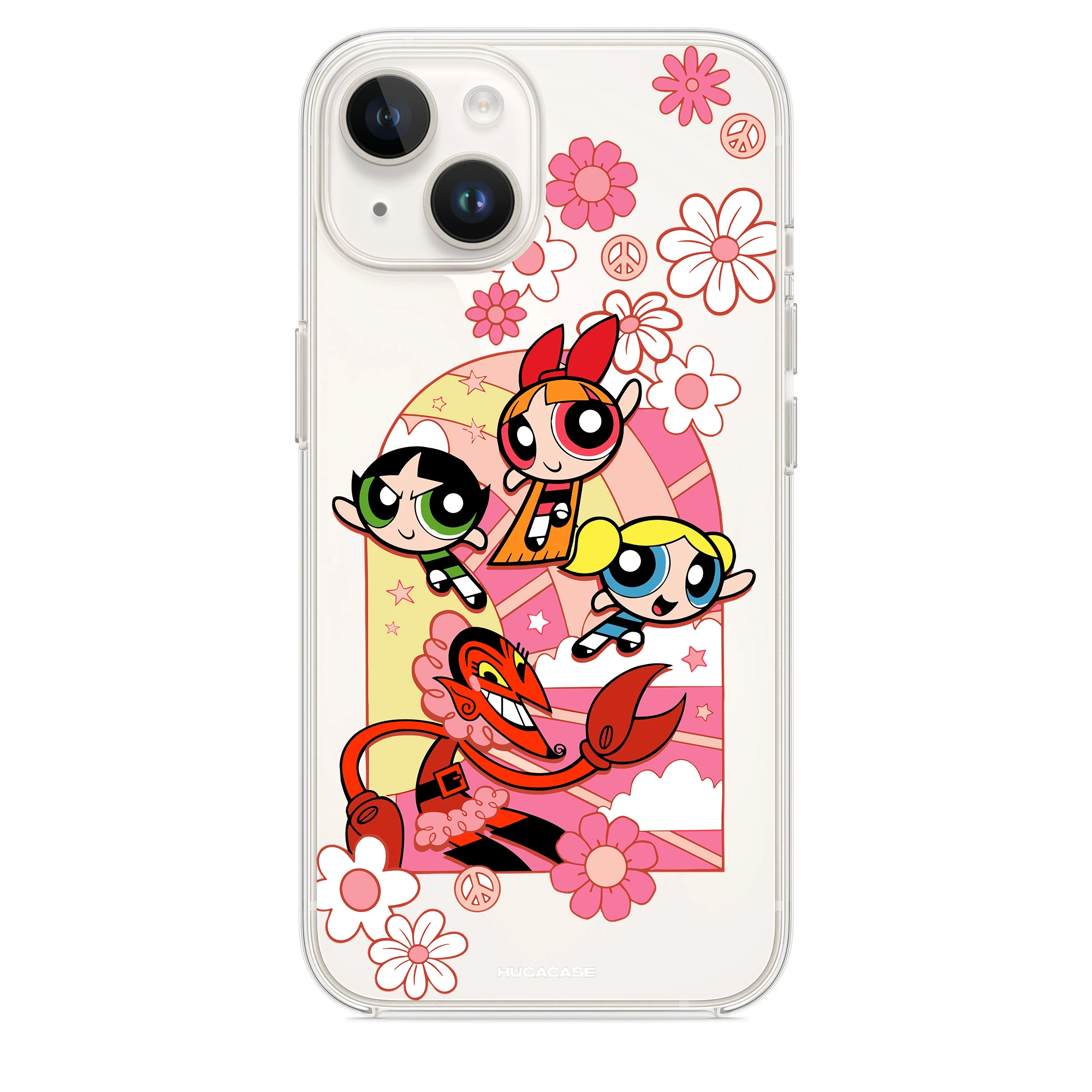 The Powerpuff Girls Pink Floral Telefon Kılıfı
