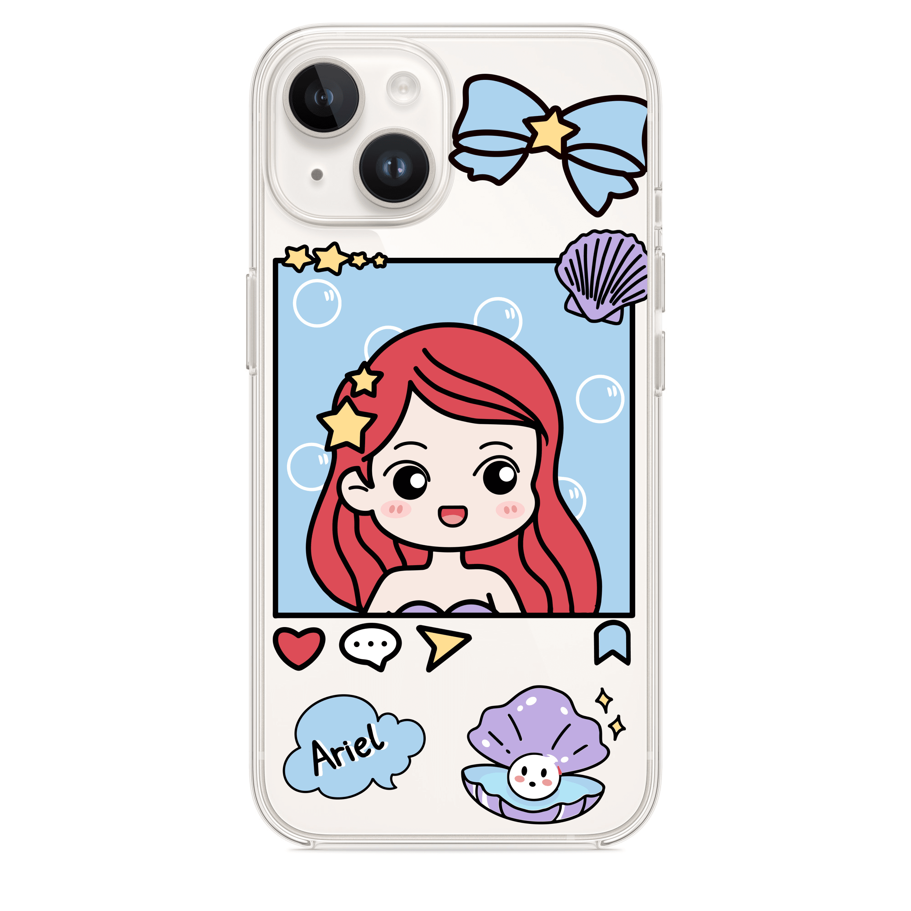 Disney Little Mermaid Ariel Couple Telefon Kılıfı