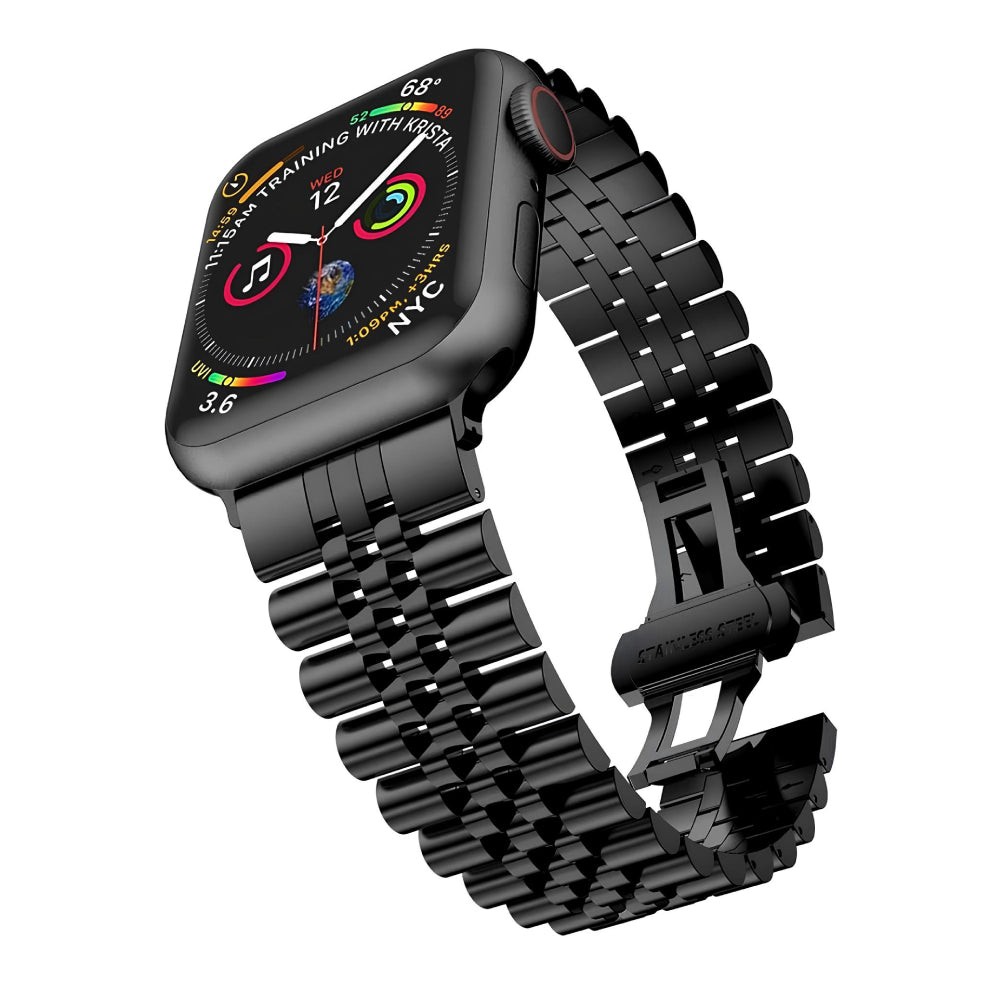 Apple Watch Classic Steel Saat Kordonu - Black