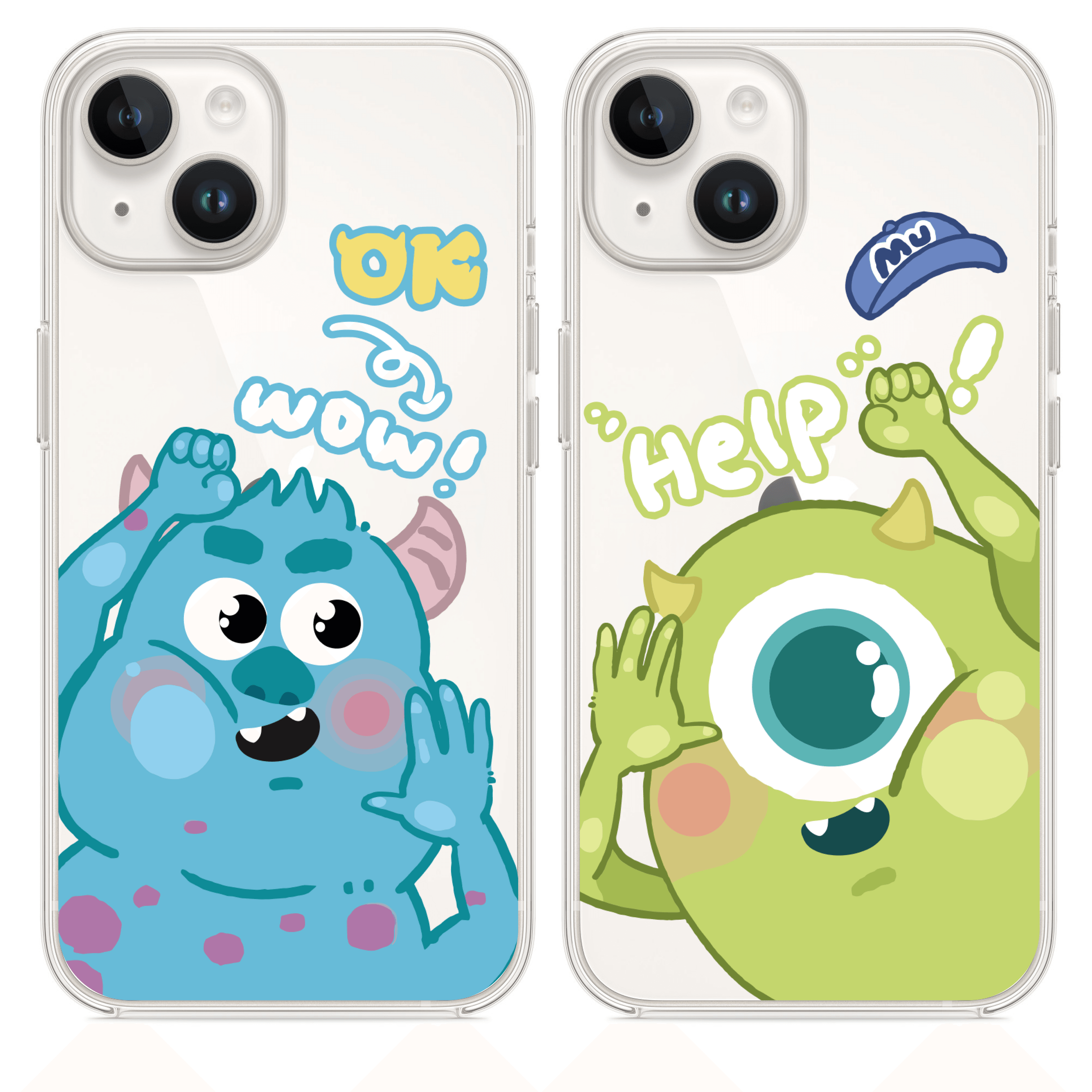 Sevimli Canavarlar Mike Wazowski & James P. Sullivan Couple Telefon Kılıfı