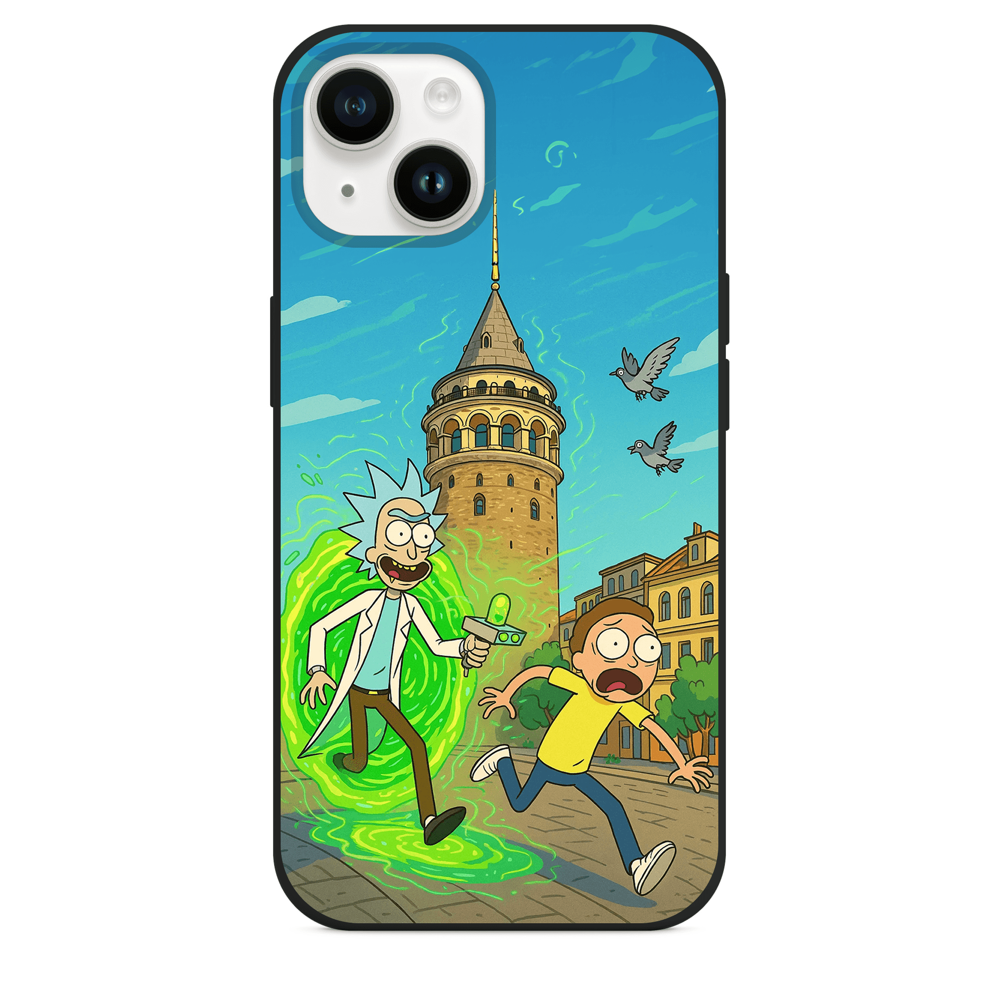 Rick and Morty Galata Kulesi Telefon Kılıfı