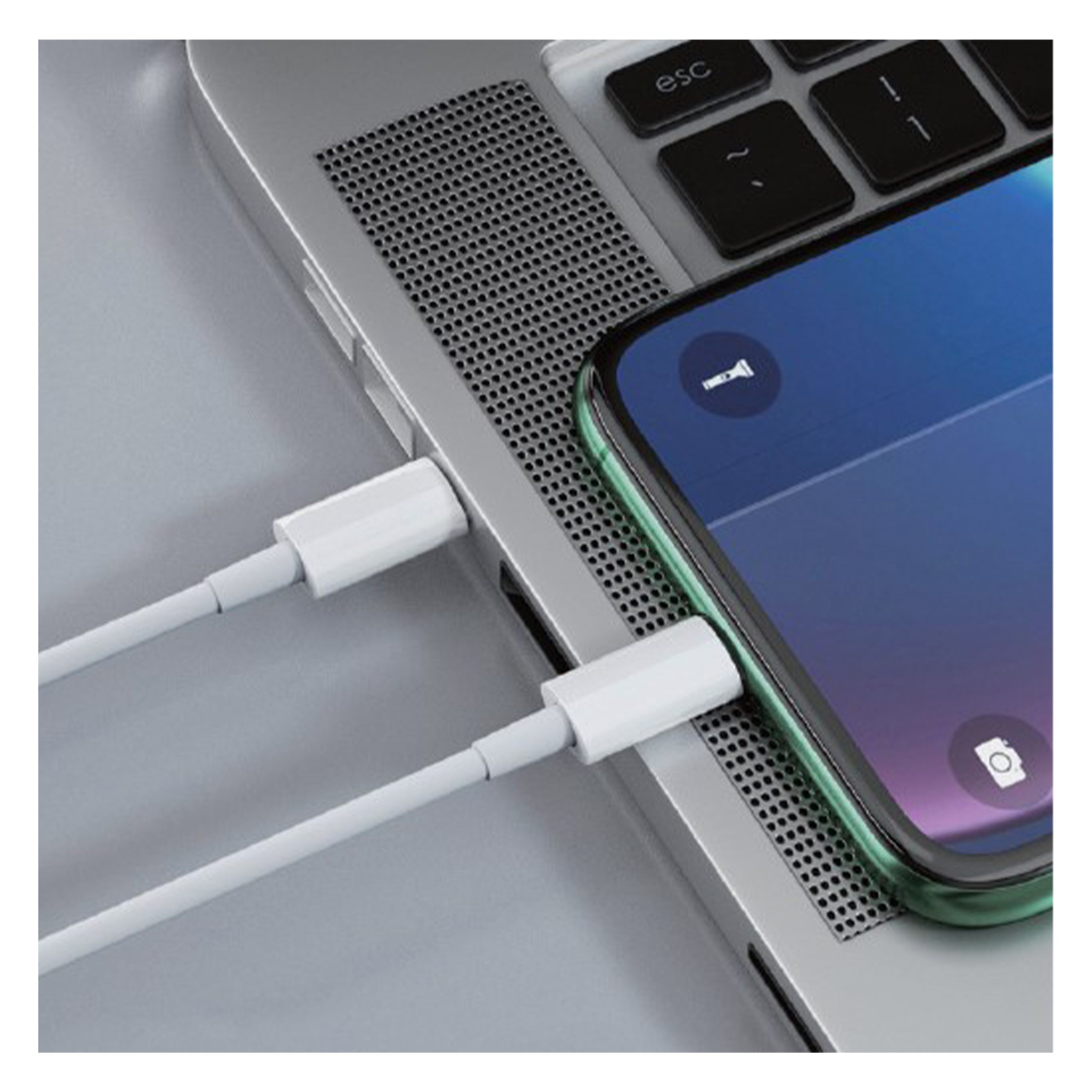 Nettech 2.4A Plastik 100 Cm Type-C To Lightning Şarj ve Data Kablosu