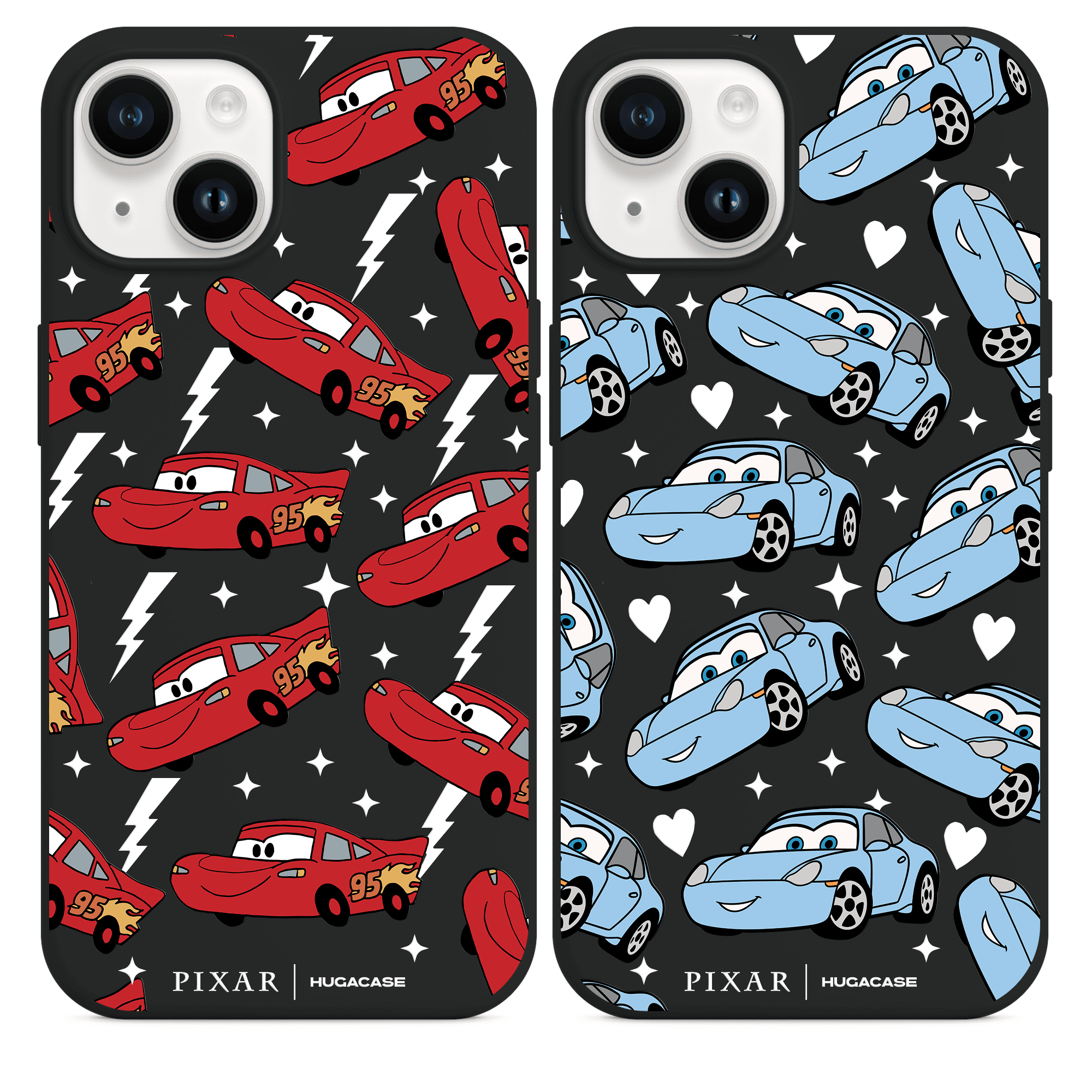 Disney Pixar Cars Lightning McQueen ve Sally Carrera Repeat Couple Telefon Kılıfı