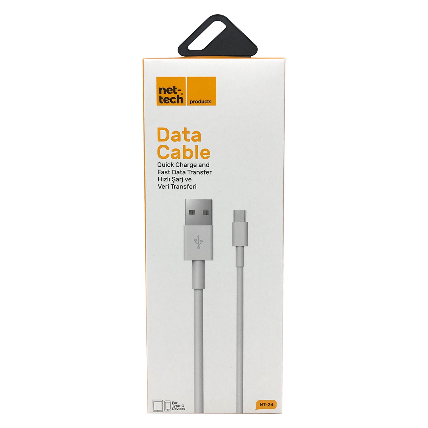 Nettech NT-24 Plastik 100 Cm Type-C Şarj ve Data Kablosu