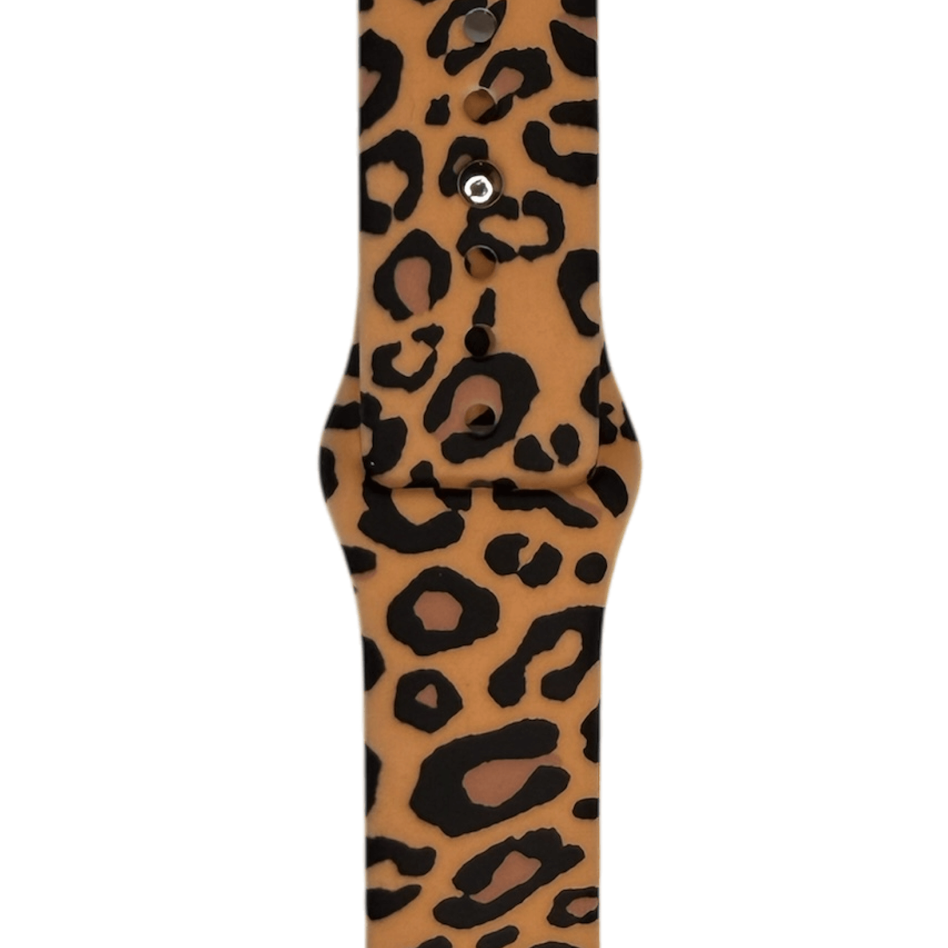 Apple Watch Leopar Desenli Silikon Saat Kordonu - Classic Wild