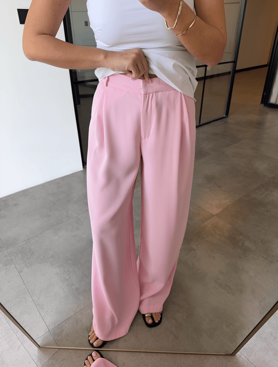 PEMBE PREMİUM PALAZZO PANTOLON