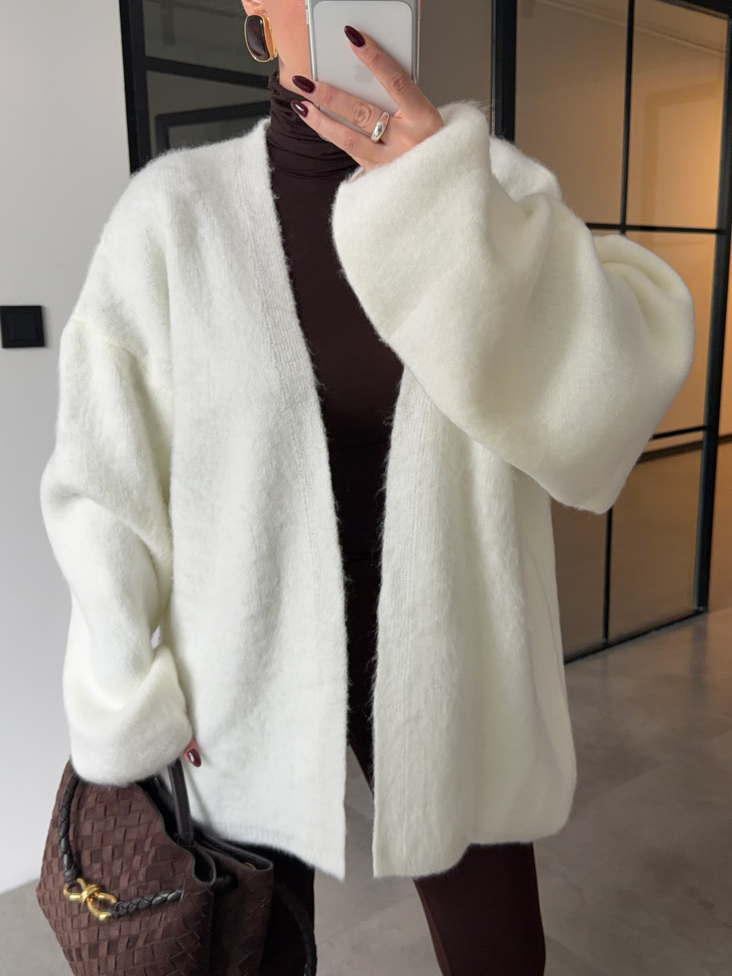 BALON KOL ŞARDONLU EKRU HIRKA