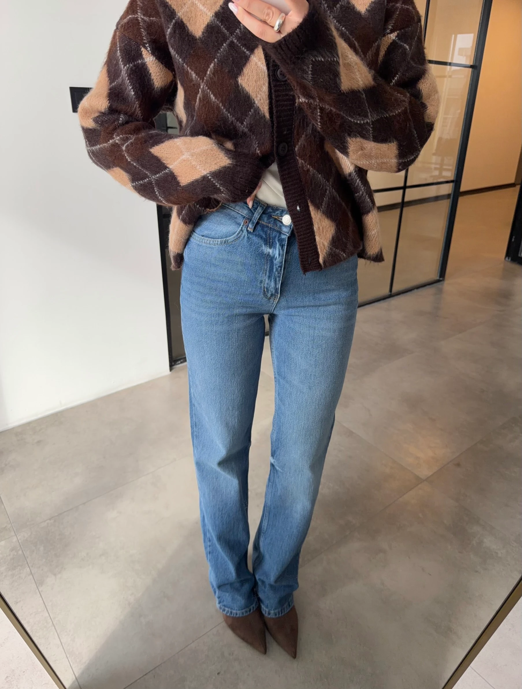 YÜKSEK BEL LİKRALI AÇIK MAVİ STRAİGHT JEAN