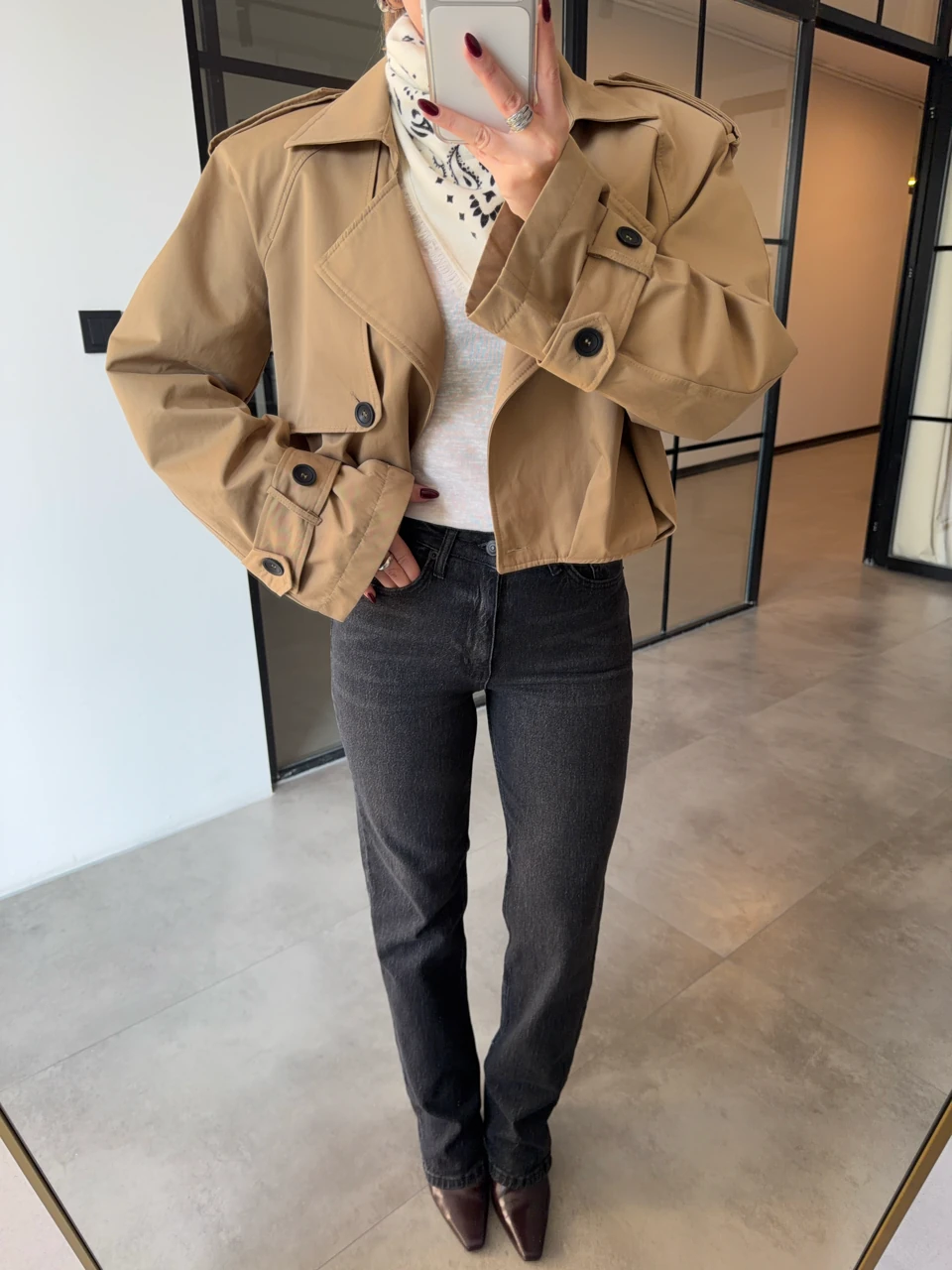 YÜKSEK BEL ANTRASİT LİKRALI STRAİGHT JEAN