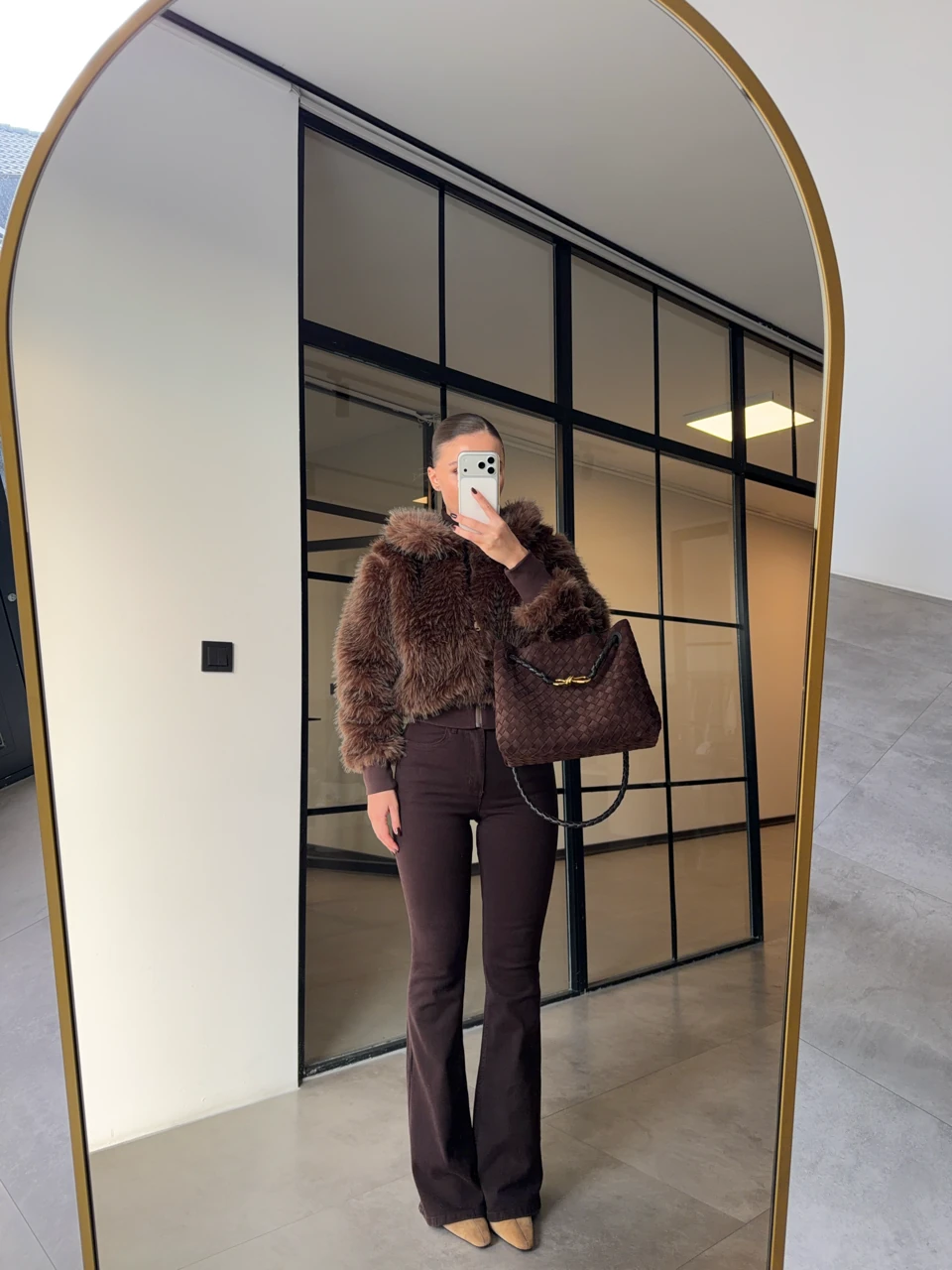 KIRÇILLI CROP KÜRK