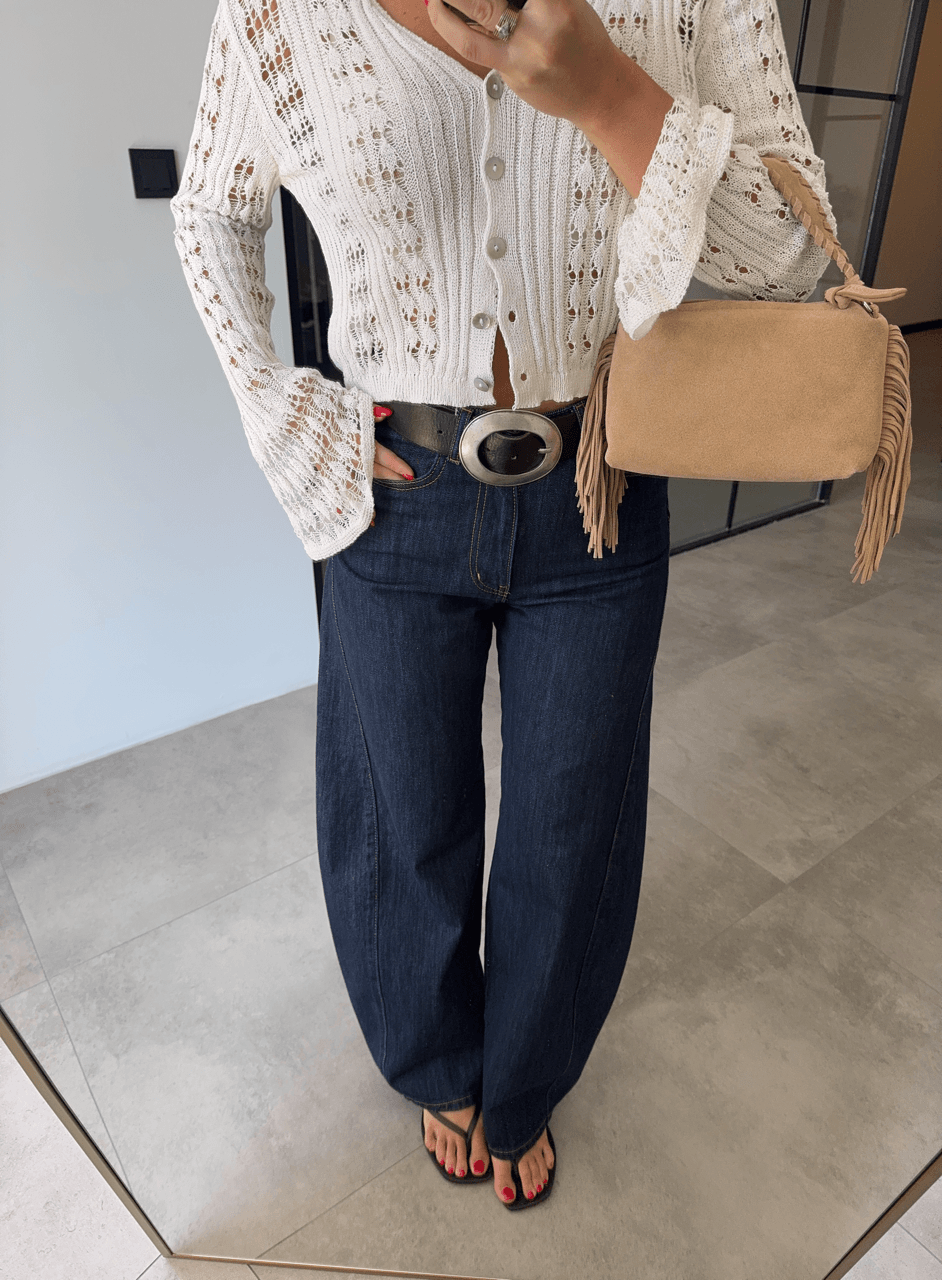 LACİVERT SLOUCHY JEAN