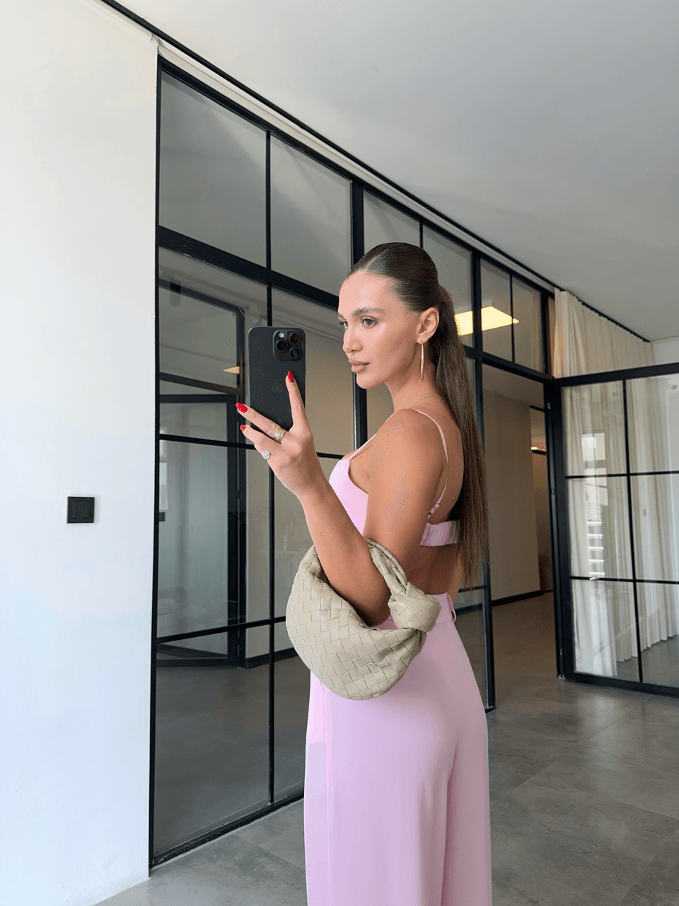 TENCEL PEMBE PALAZZO PANTOLON
