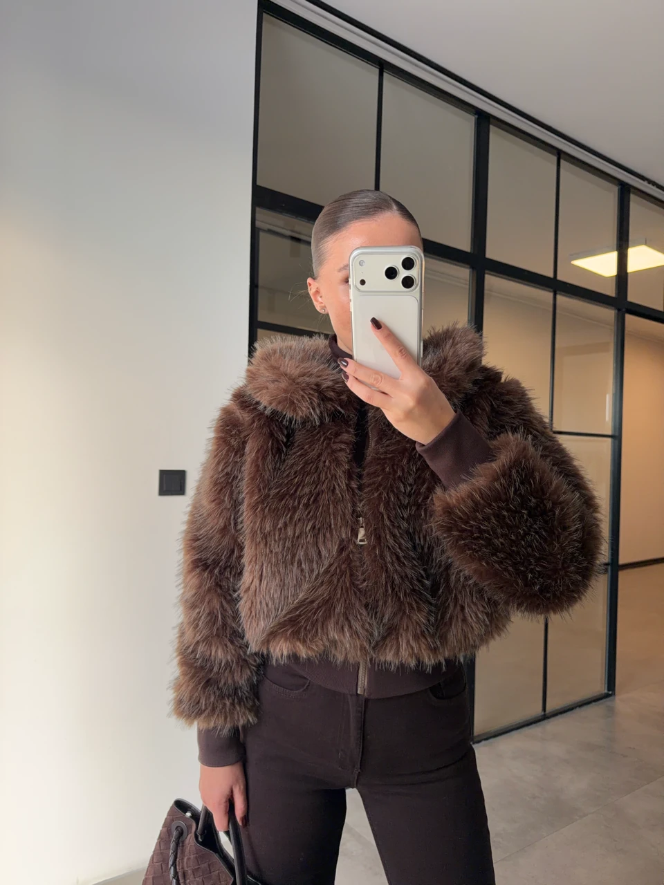 KIRÇILLI CROP KÜRK