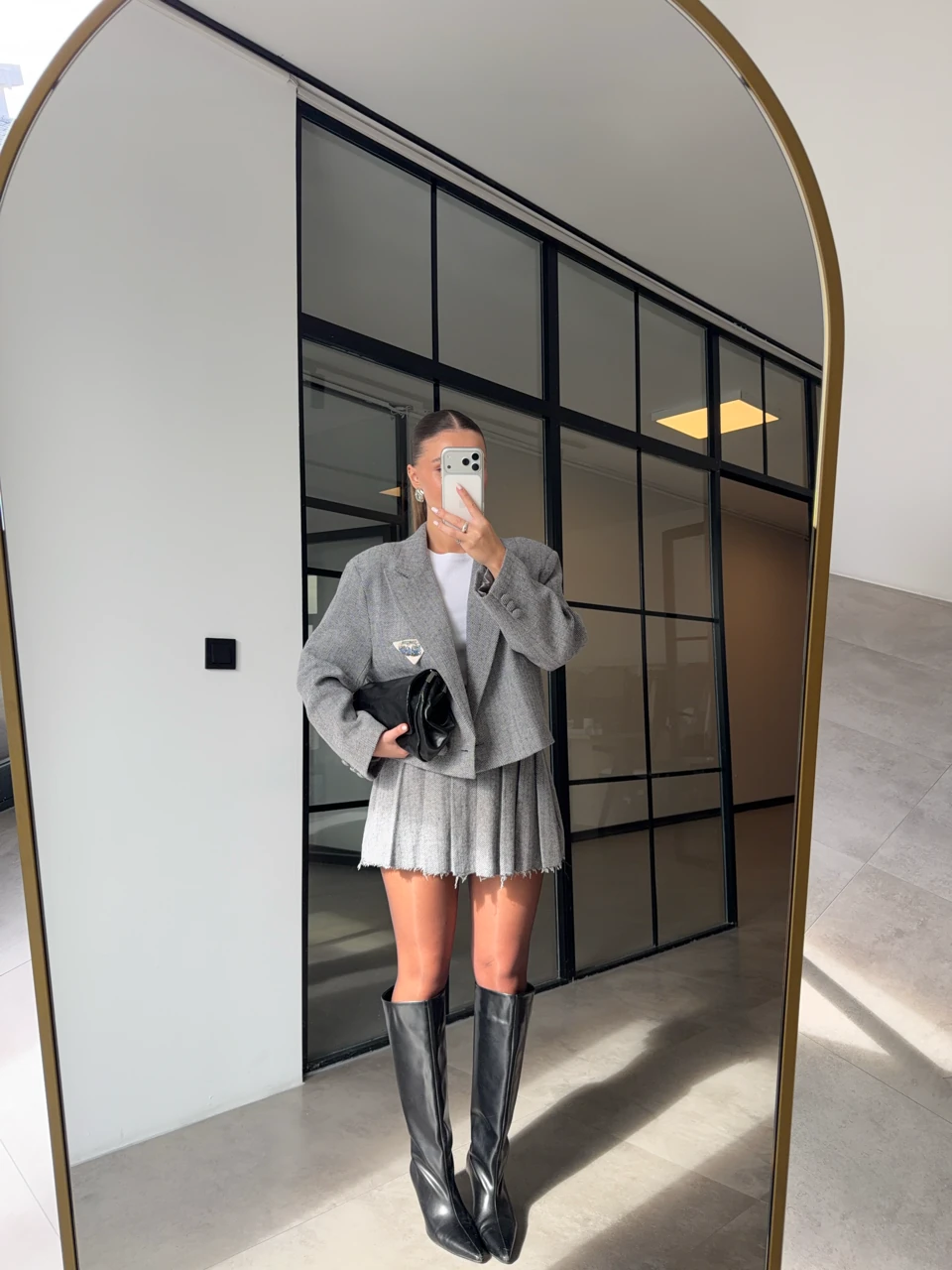 PİLELİ KAŞE KIRÇILLI ŞORT ETEK