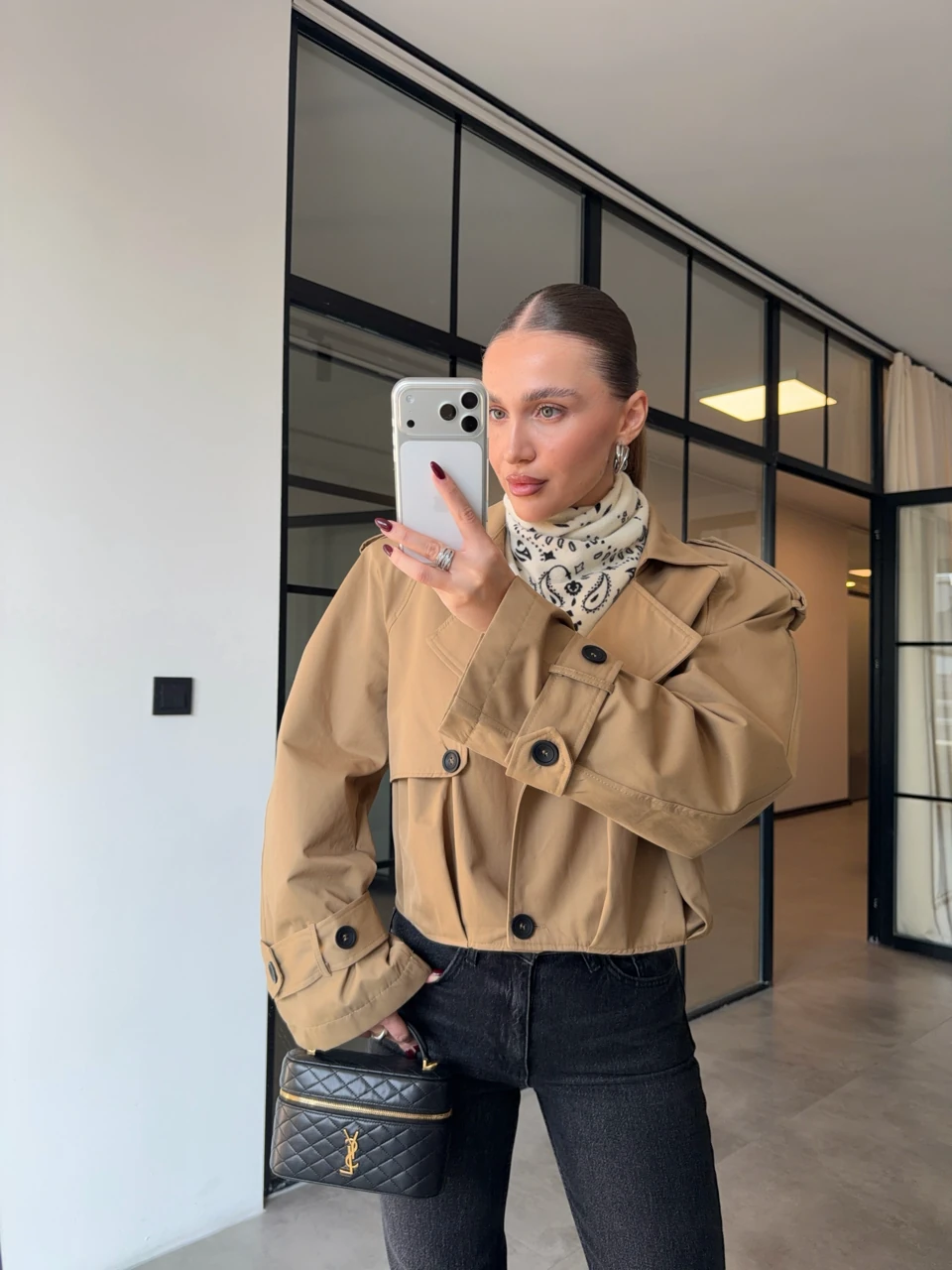 VATKALI CAMEL BALON TRENÇKOT