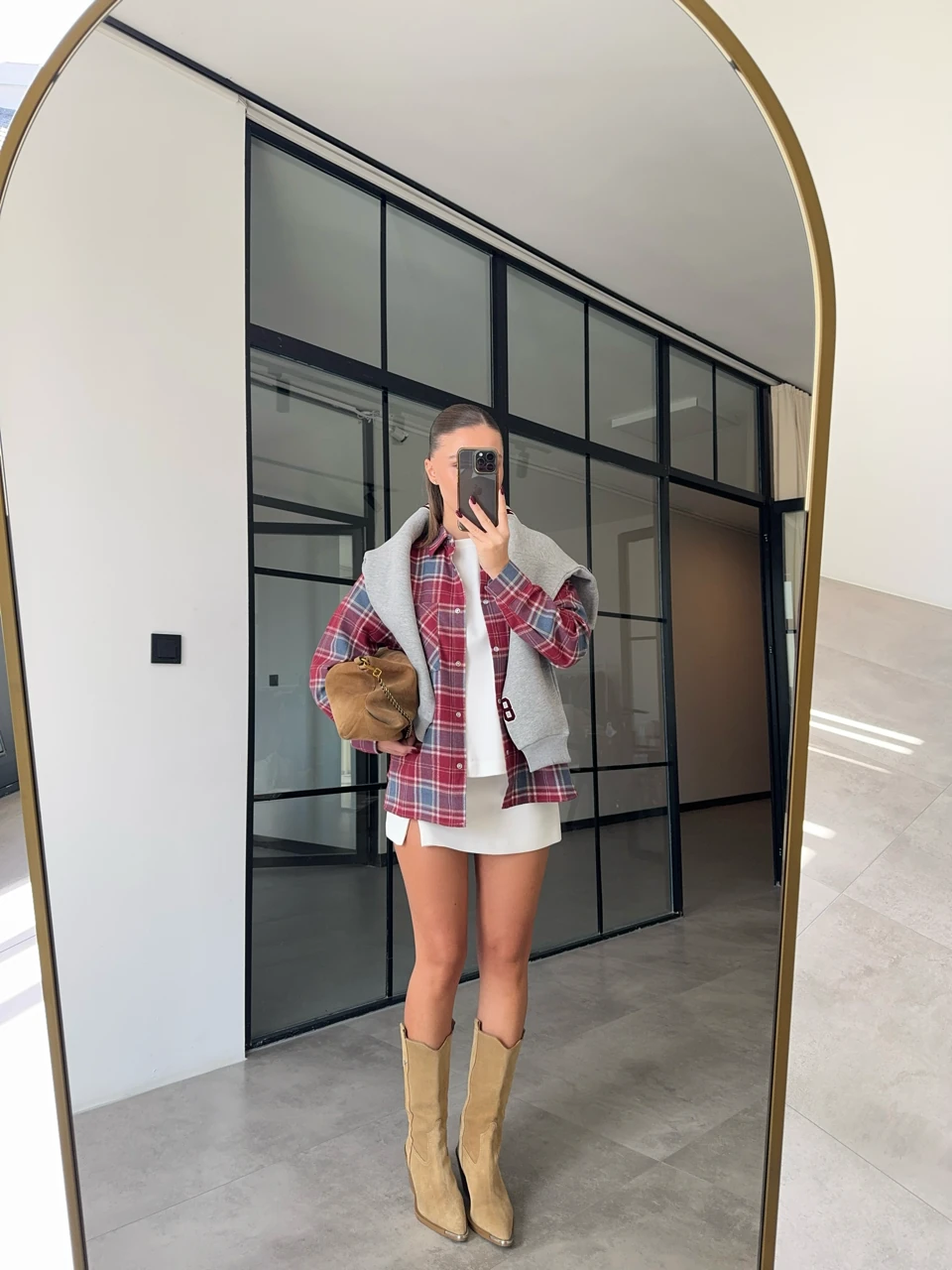 CEPLİ BORDO ODUNCU GÖMLEK