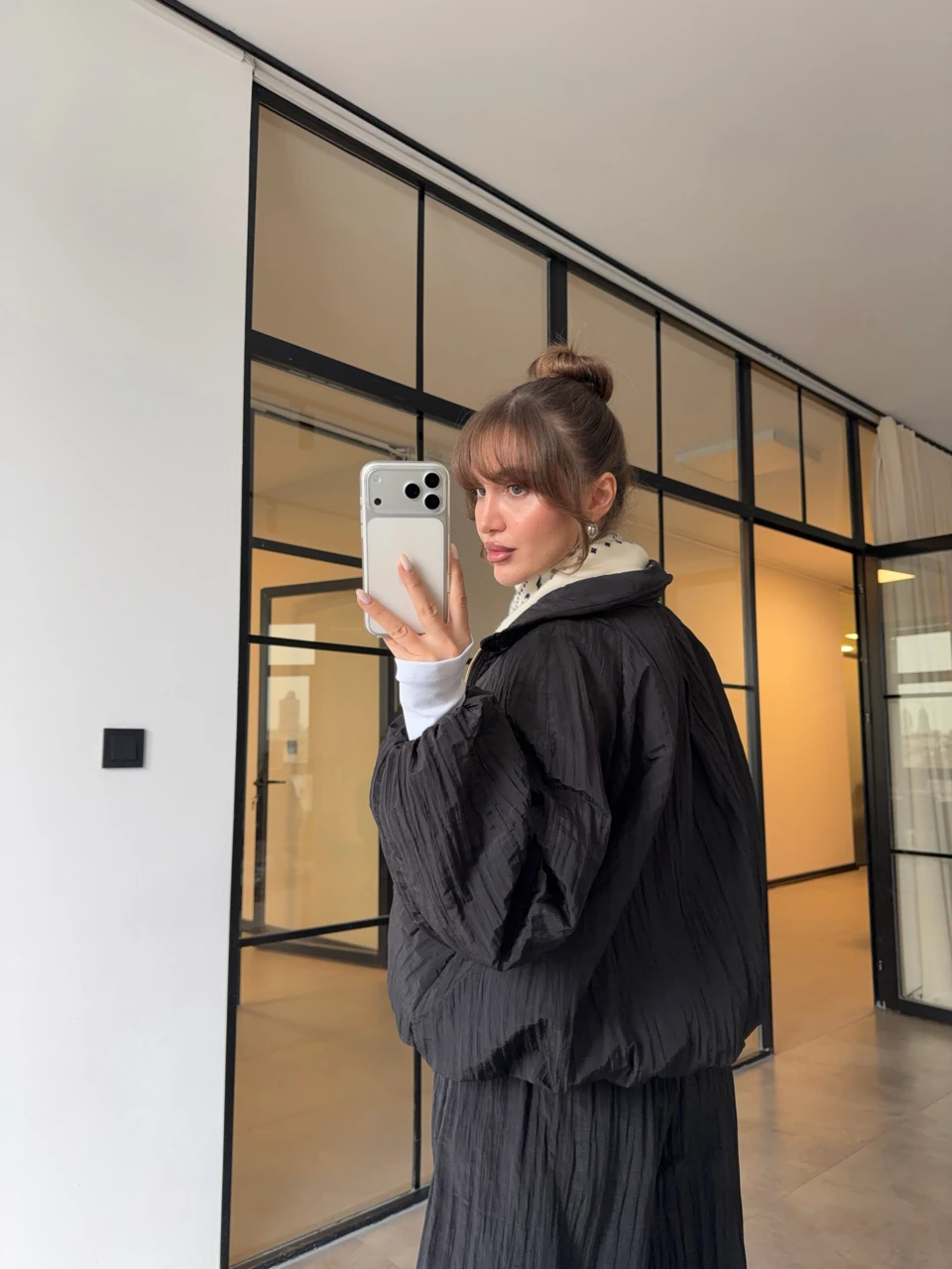 ŞİŞME MONT PAÇA DÜĞMELİ PANTOLON TAKIM