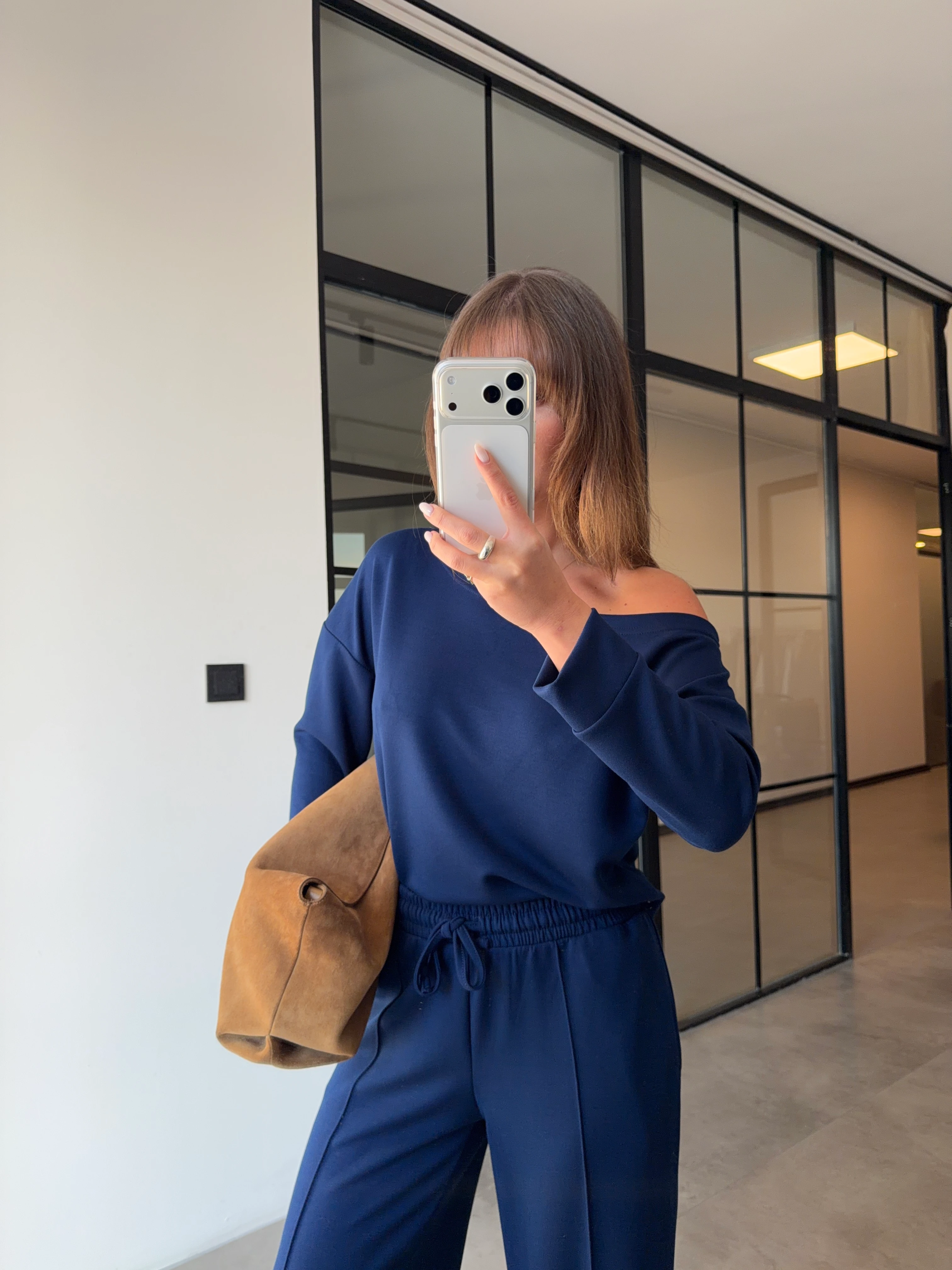 DÜŞÜK OMUZ İNDİGO MODAL TAKIM