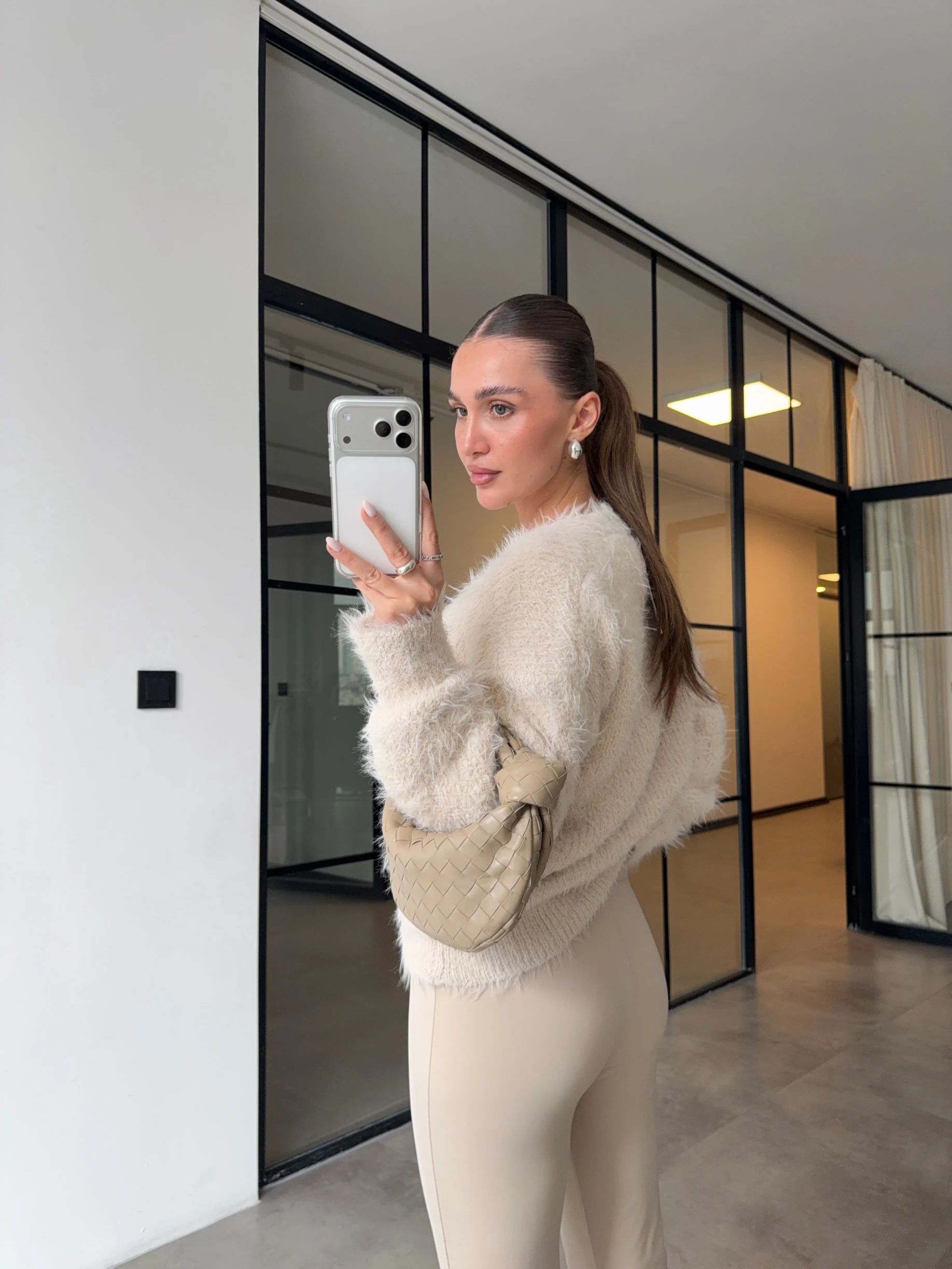 İSPANYOL PAÇA EKRU TAYT