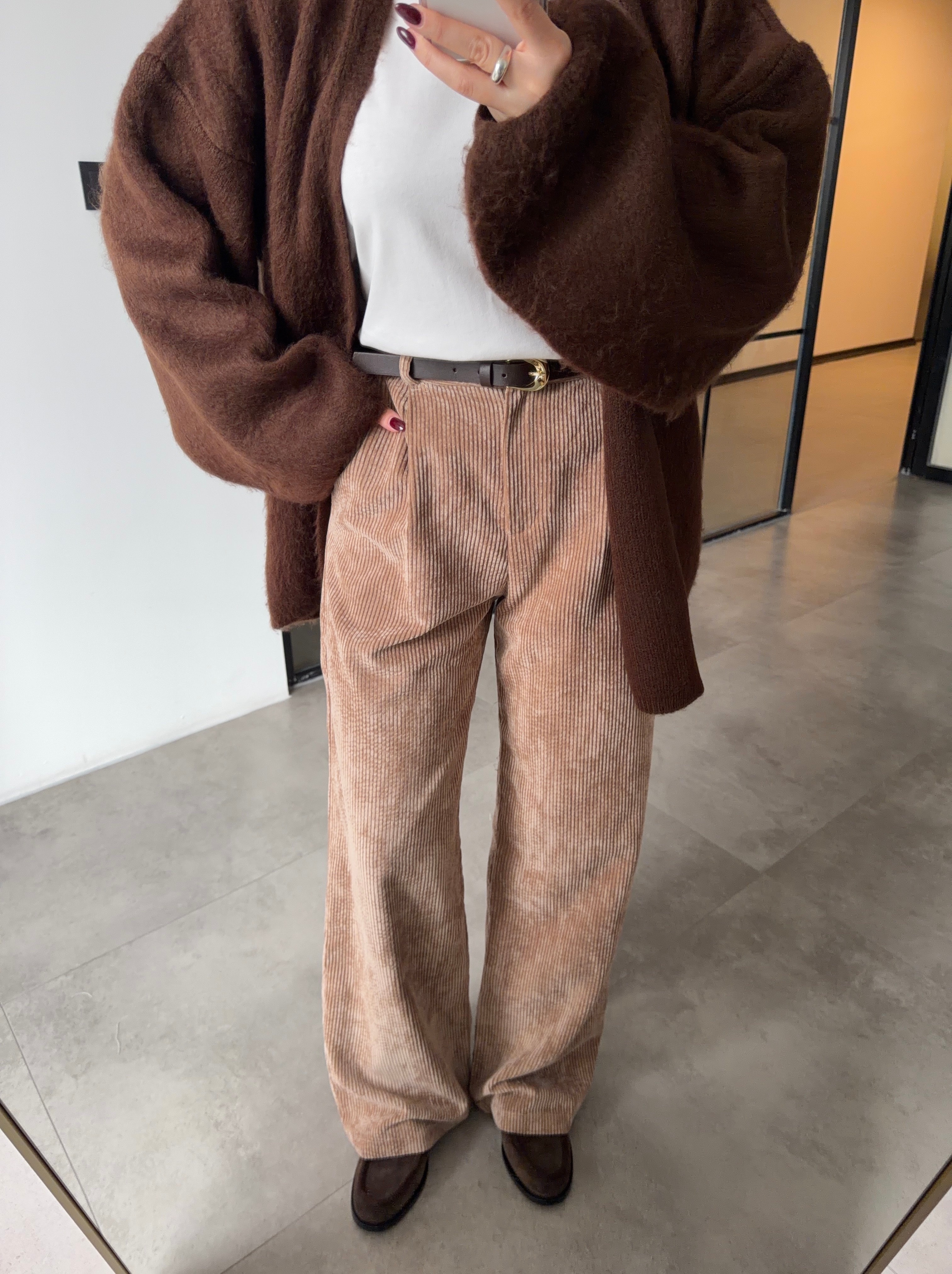 KEMERLİ KADİFE PANTOLON