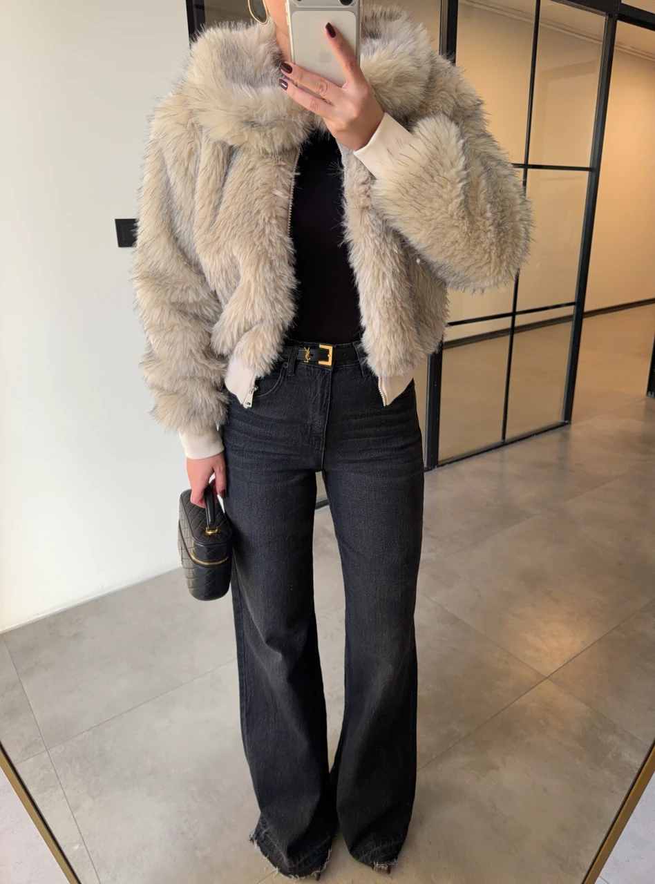 WİDE LEG FÜME LİKRALI JEAN