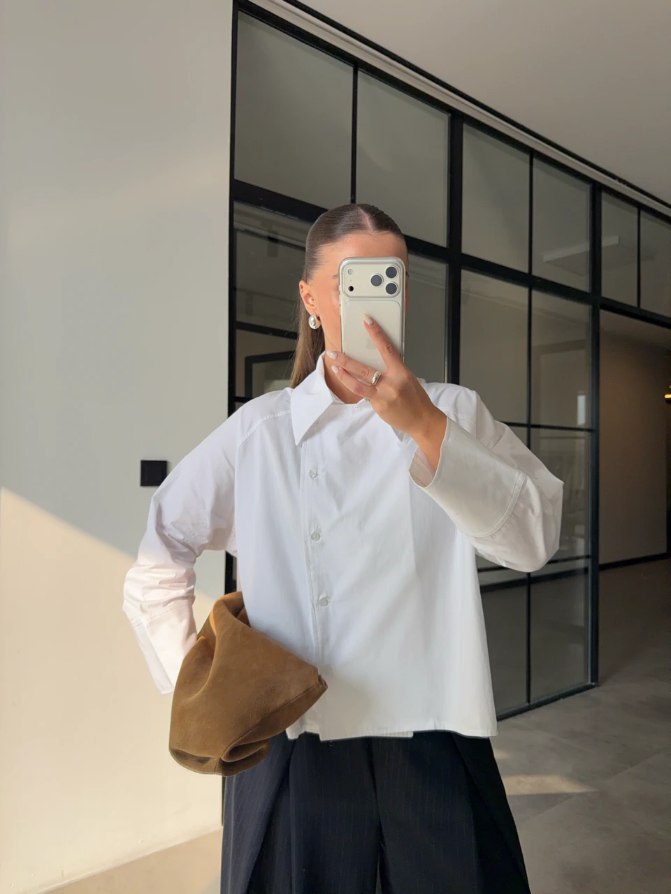 REGLAN POPLİN GÖMLEK