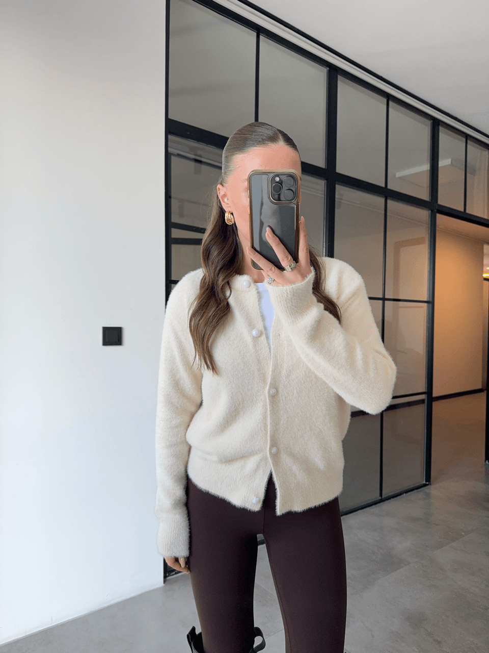 EKRU PELUŞ HIRKA