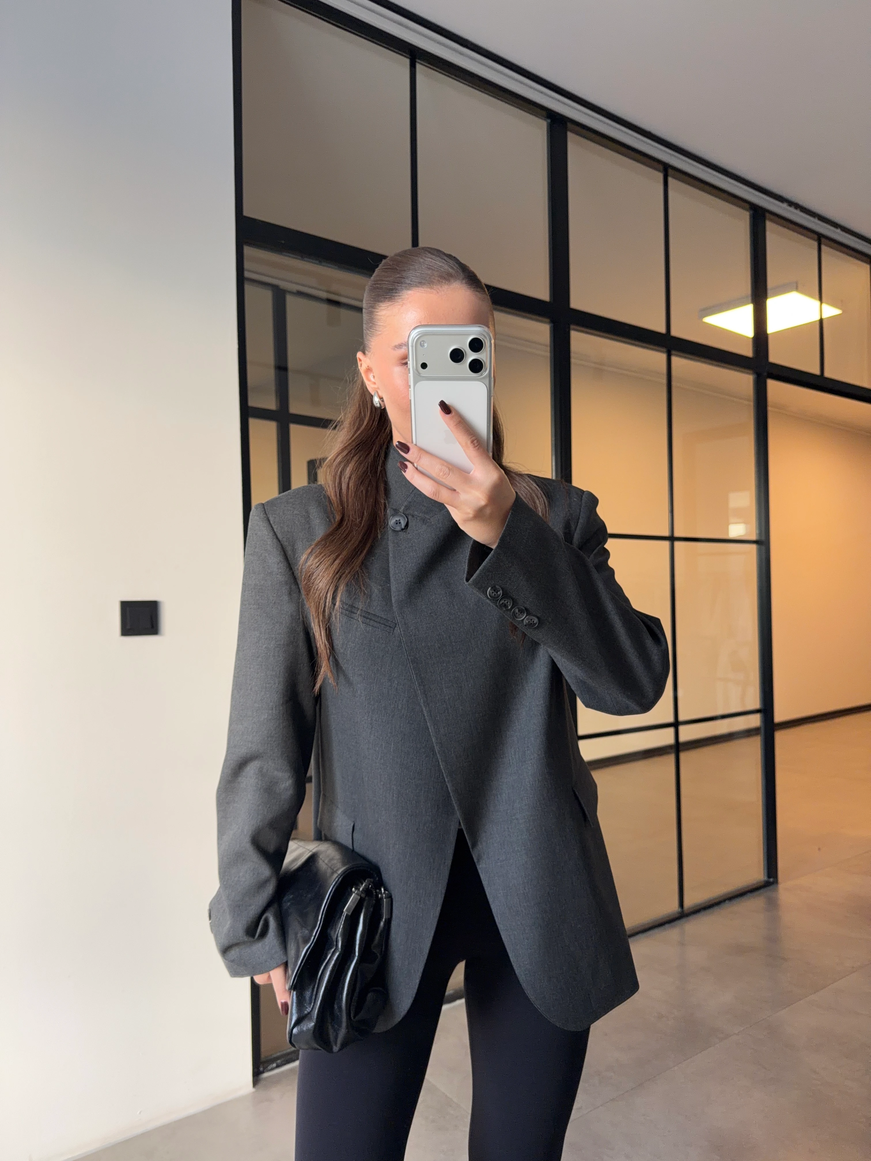 LAMB ANTRASİT KRUVAZE CEKET