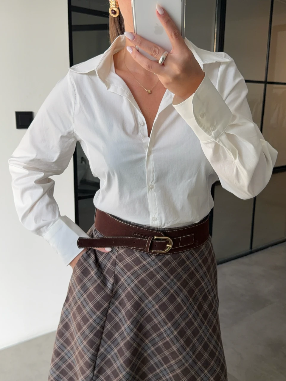 SLİM FİT BASİC EKRU GÖMLEK