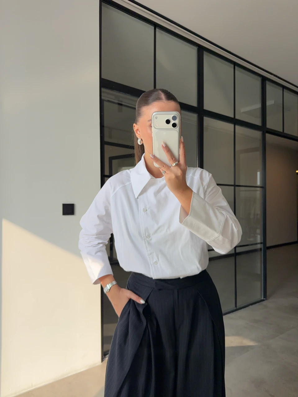 REGLAN POPLİN GÖMLEK