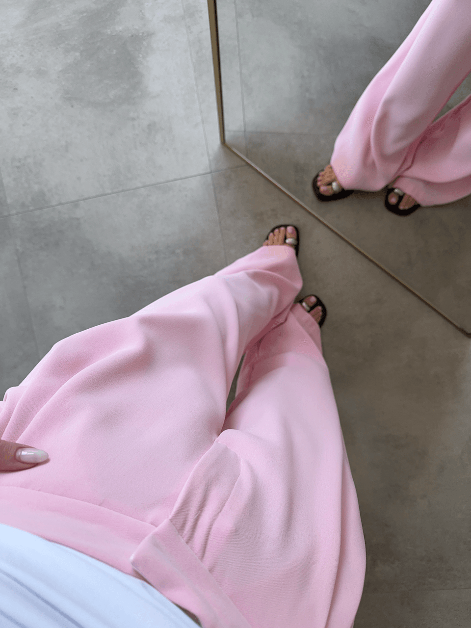 PEMBE PREMİUM PALAZZO PANTOLON