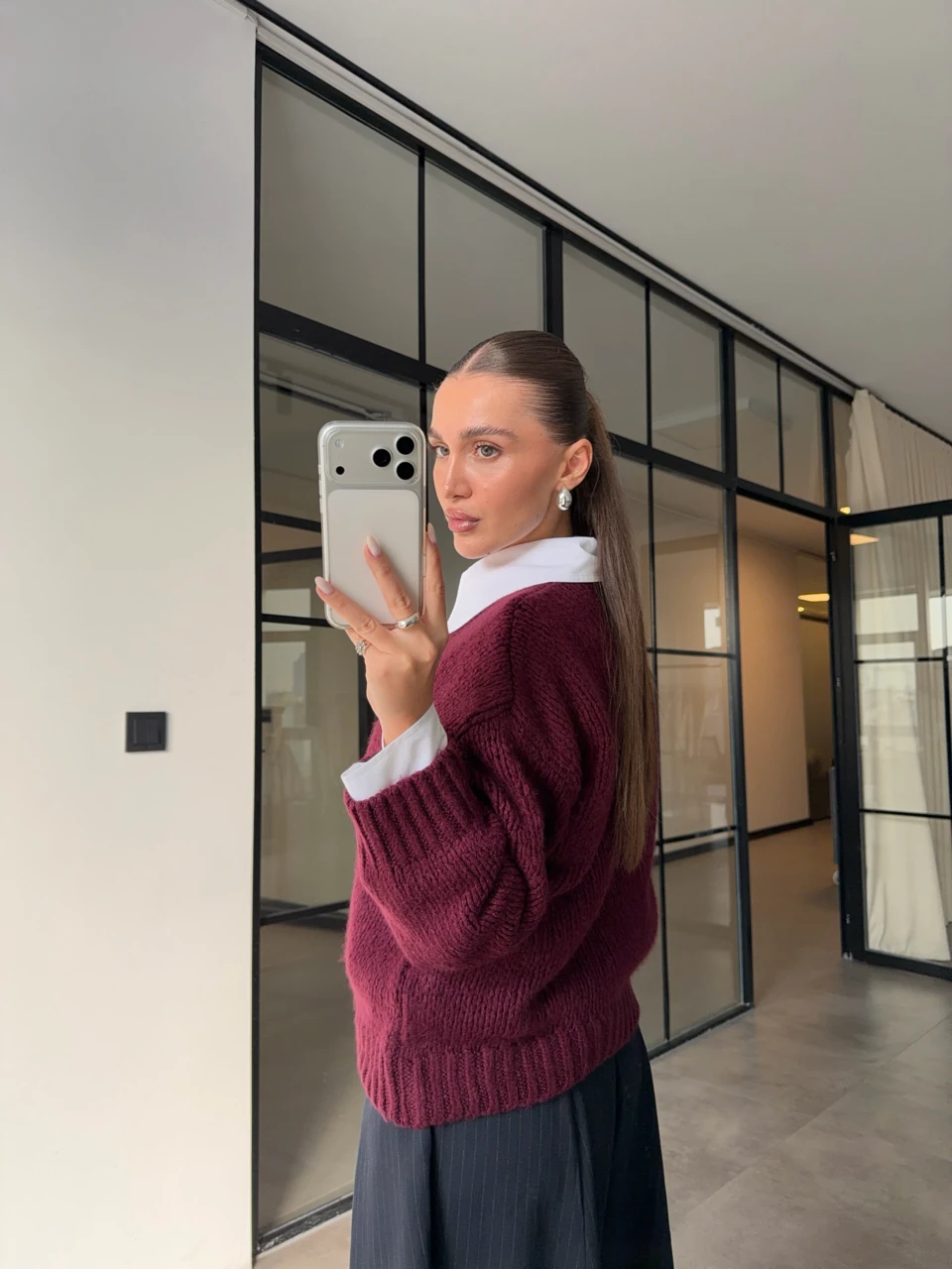 BİSİKLET YAKA KALIN ÖRGÜ KAZAK