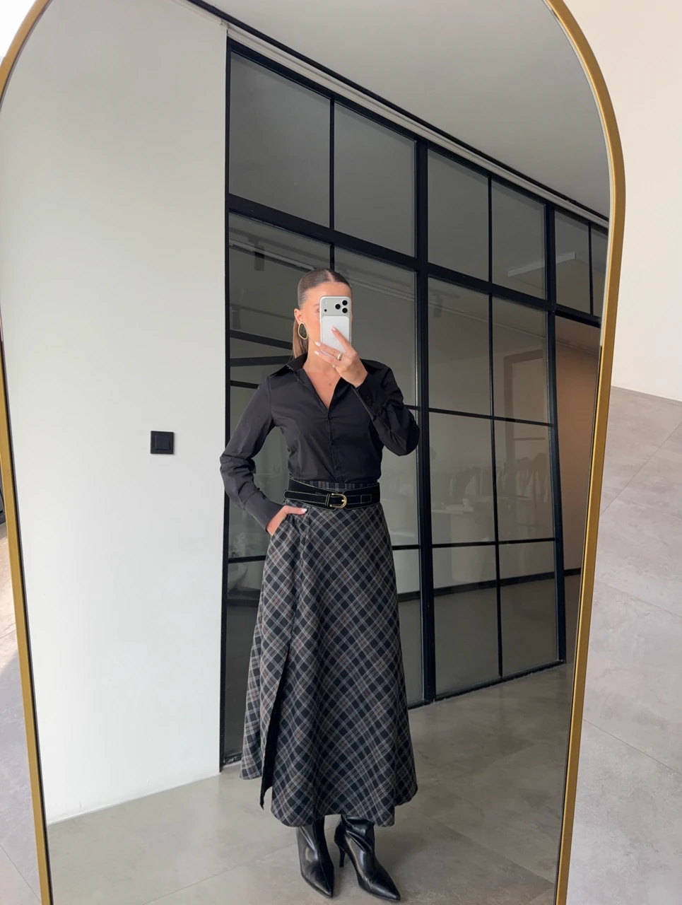 SLİM FİT BASİC SİYAH GÖMLEK