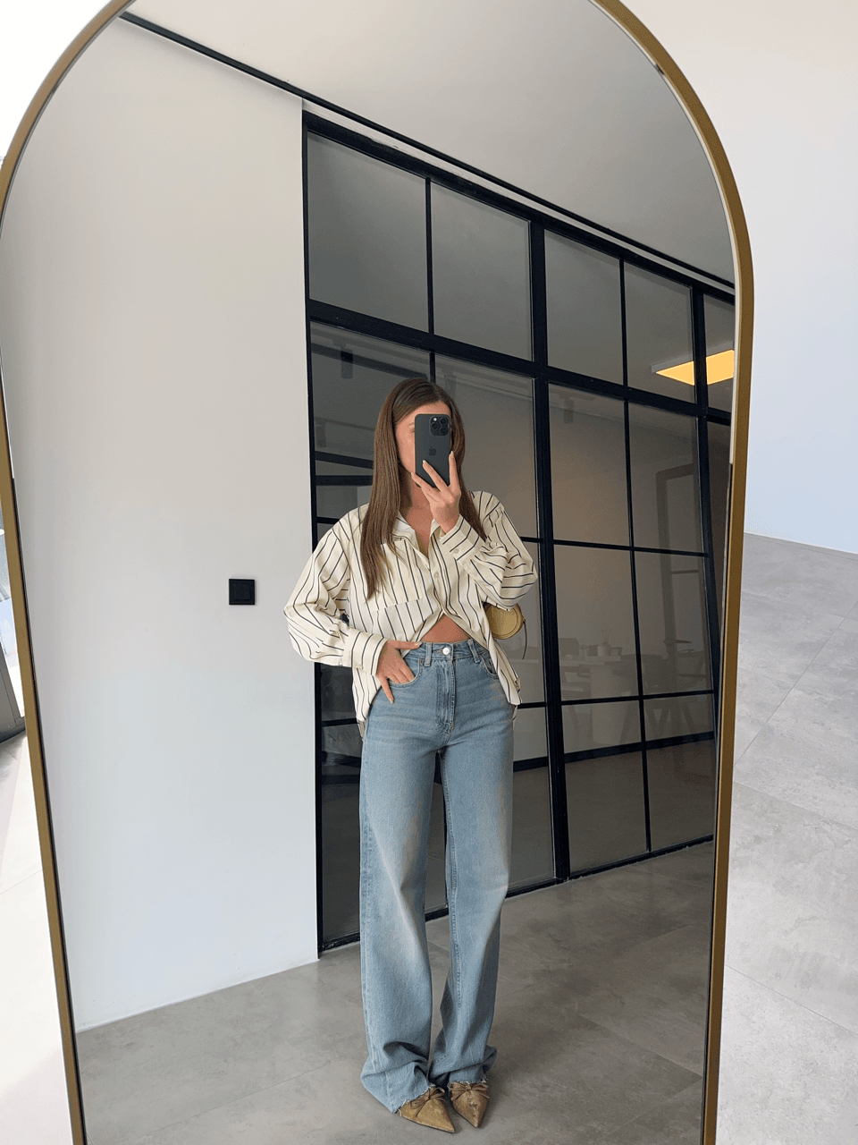 KESİK PAÇALI SOLUK EFEKTLİ WİDE LEG JEAN