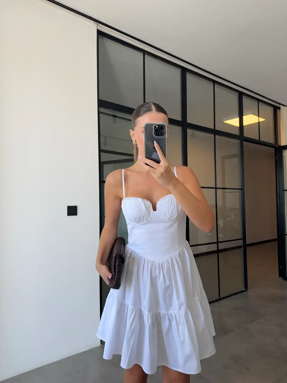 Lorelei Siyah Dantel Jakarlı Mini Elbise main image 0