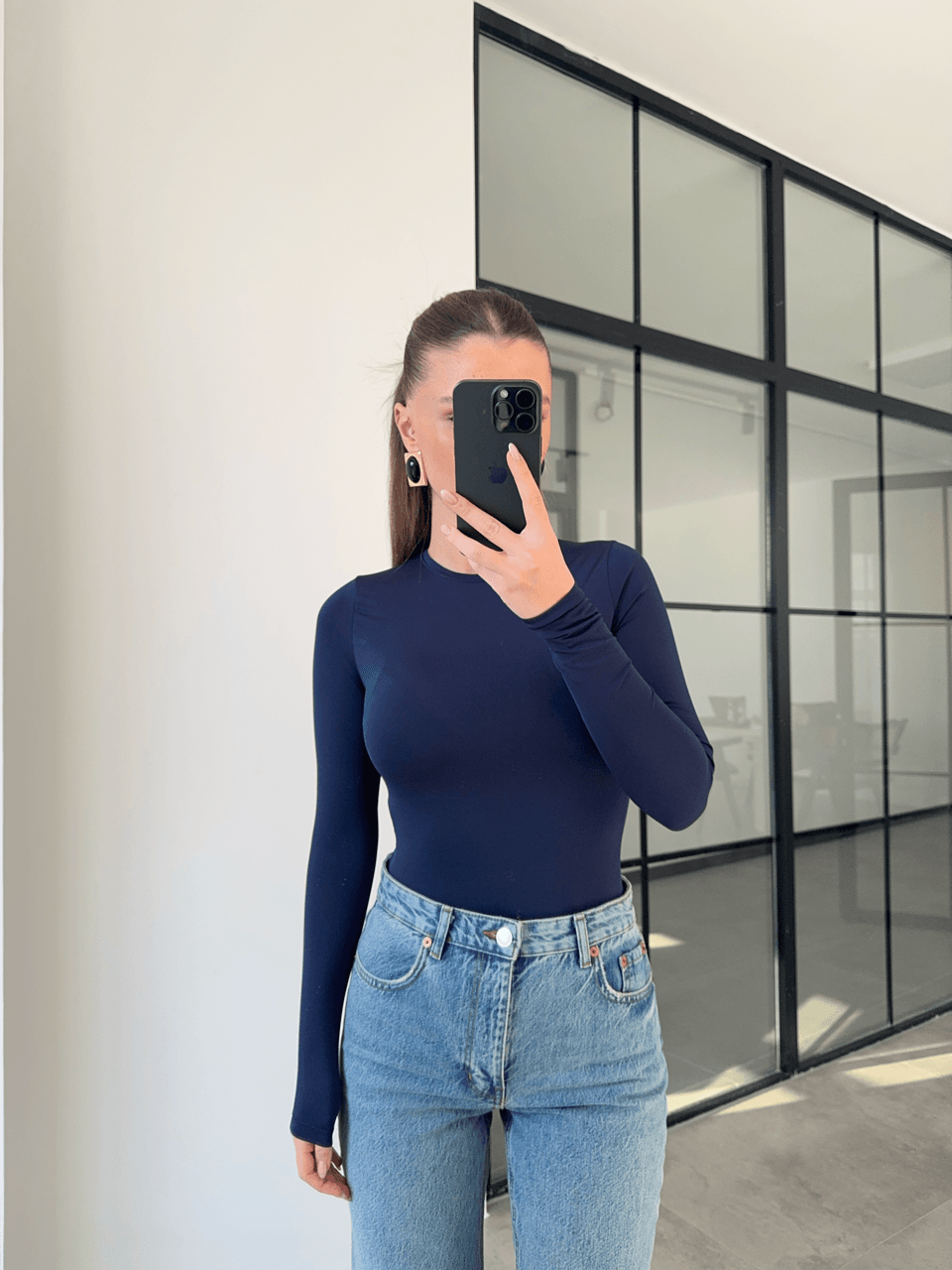 SEAMLESS LACİVERT BODY