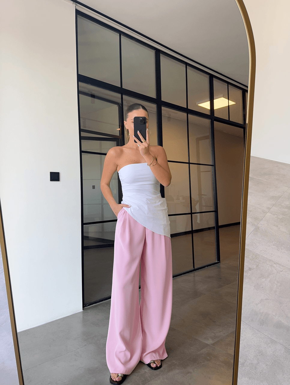 PEMBE PREMİUM PALAZZO PANTOLON