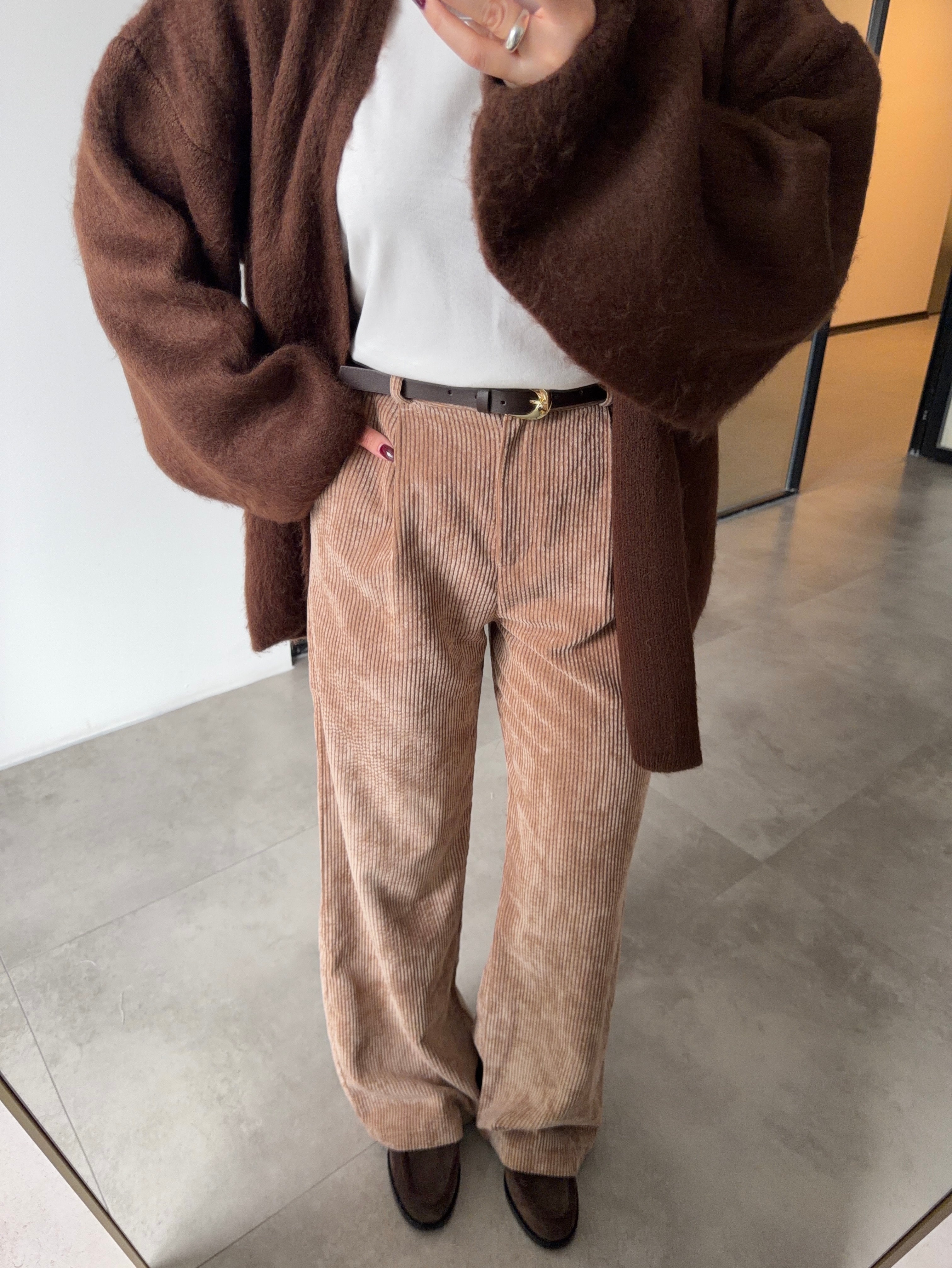 KEMERLİ KADİFE PANTOLON