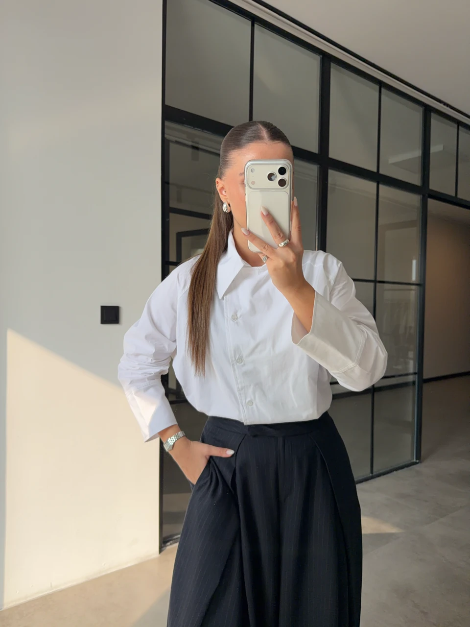 REGLAN POPLİN GÖMLEK