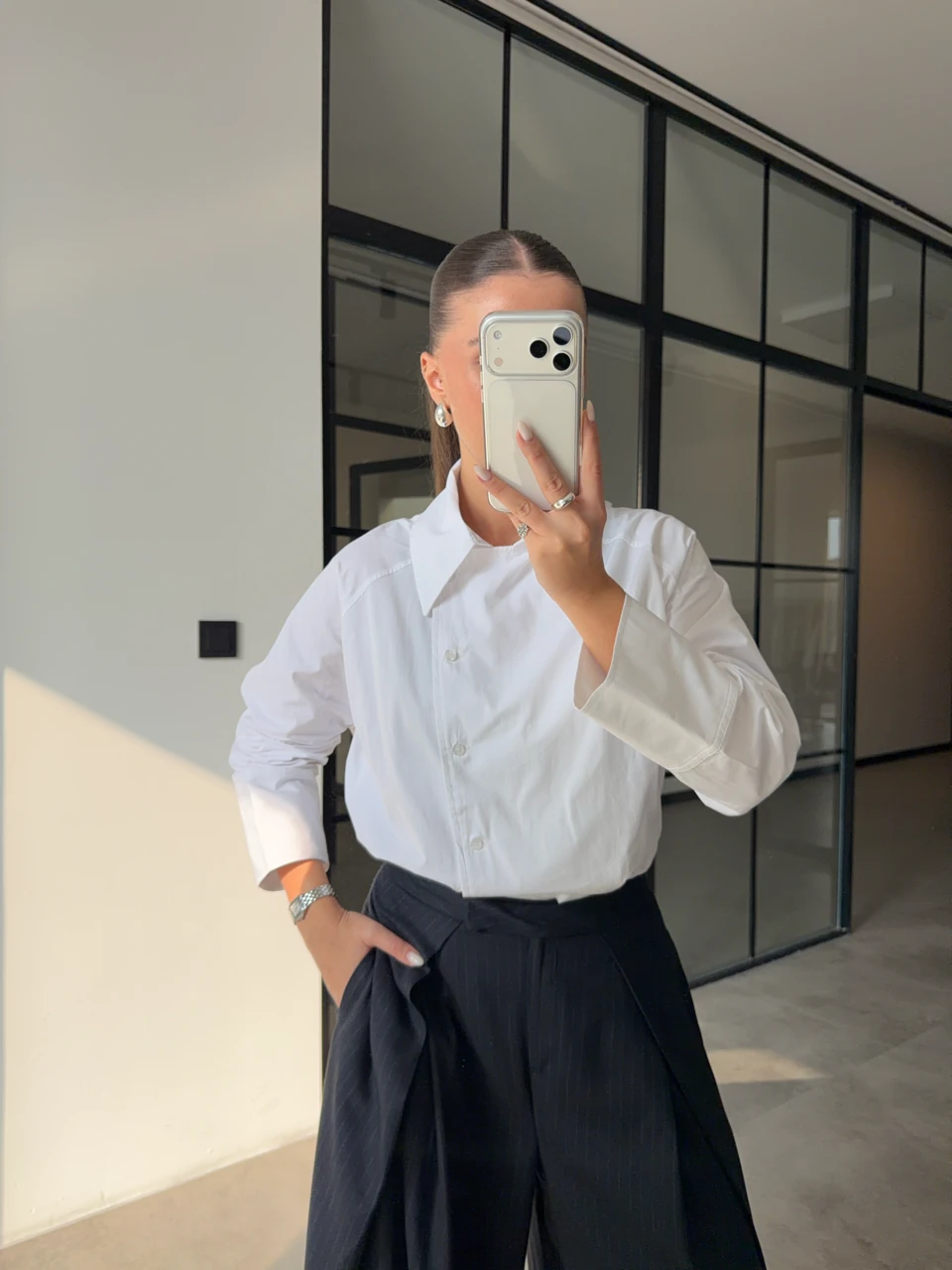 REGLAN POPLİN GÖMLEK